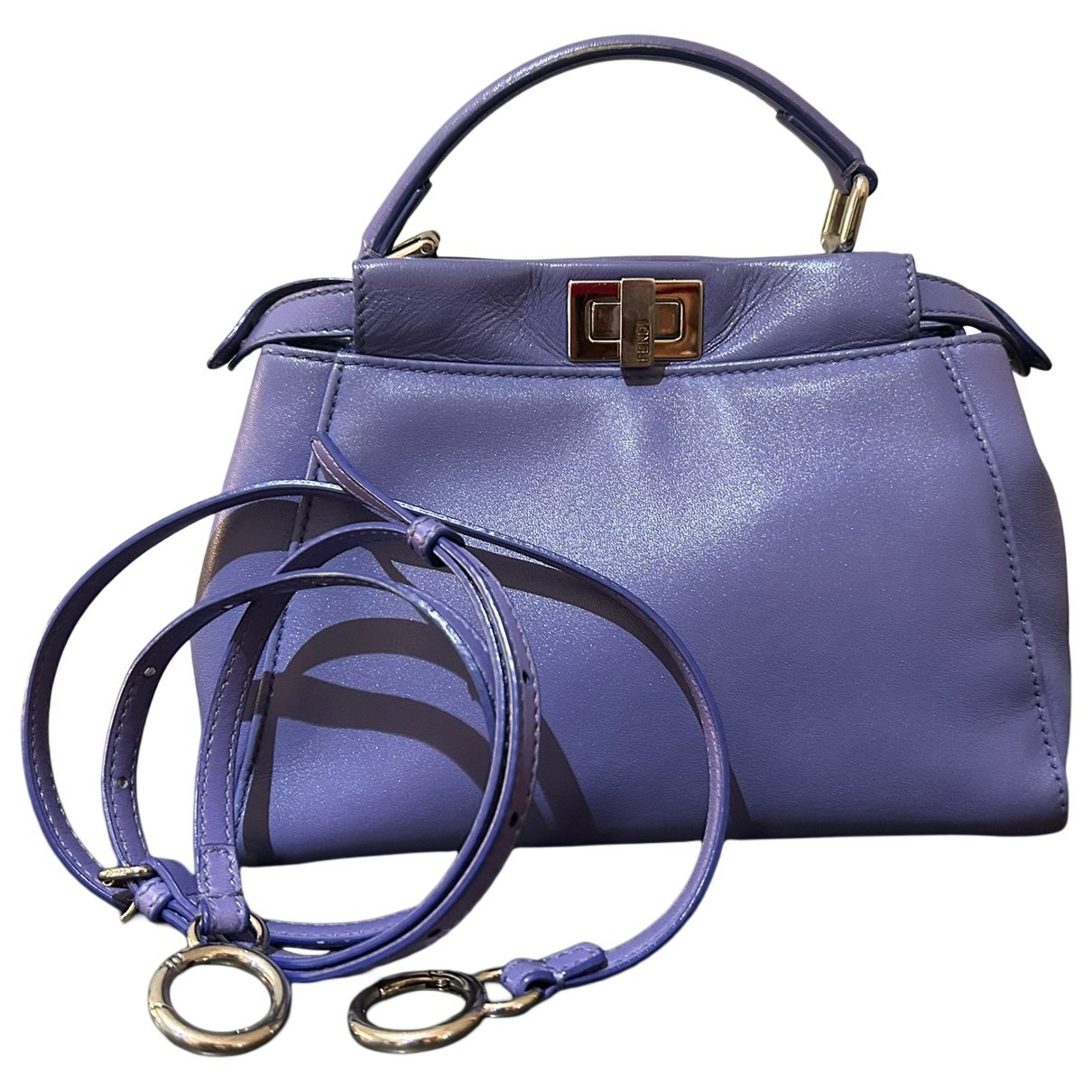 Peekaboo leather handbag