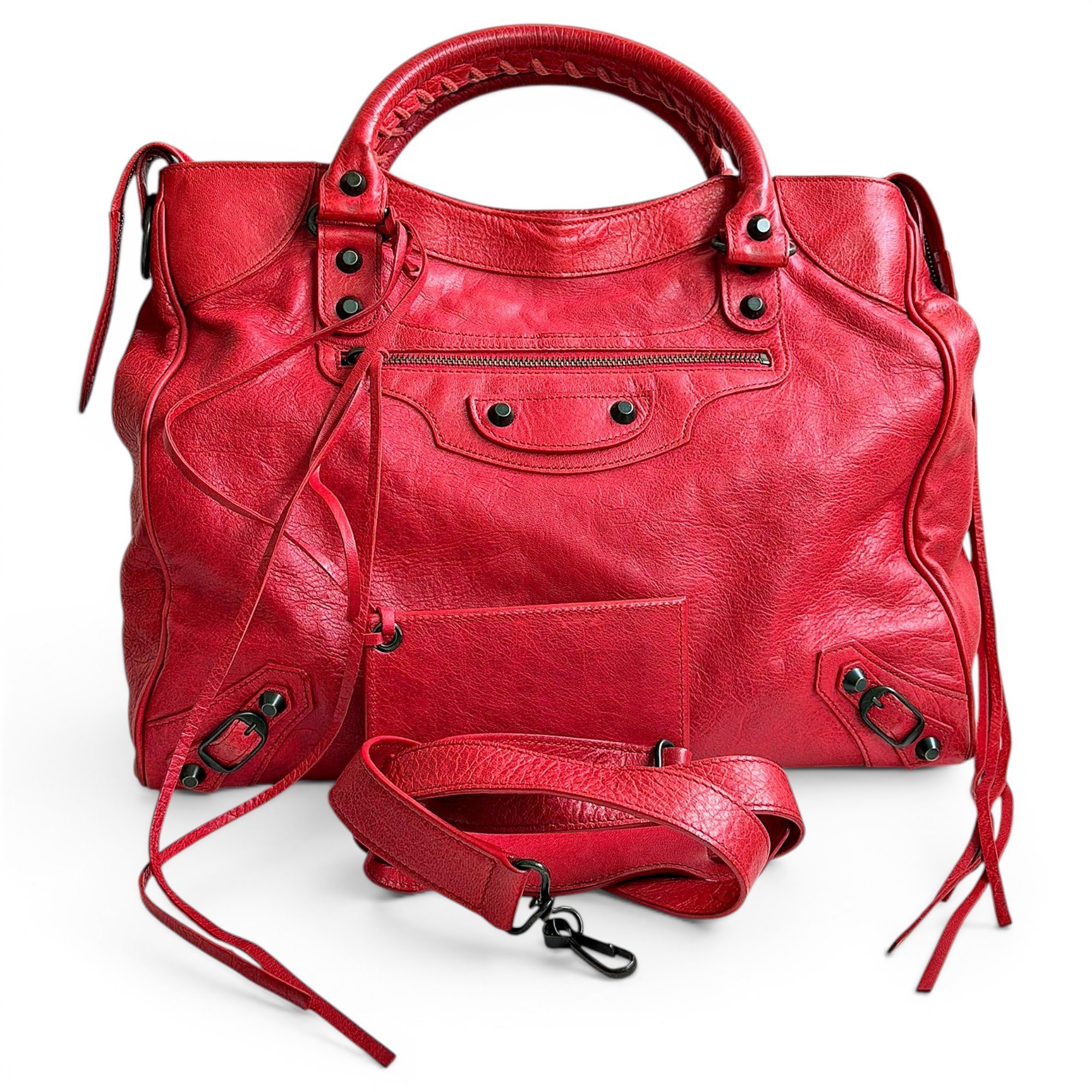 Vélo leather handbag