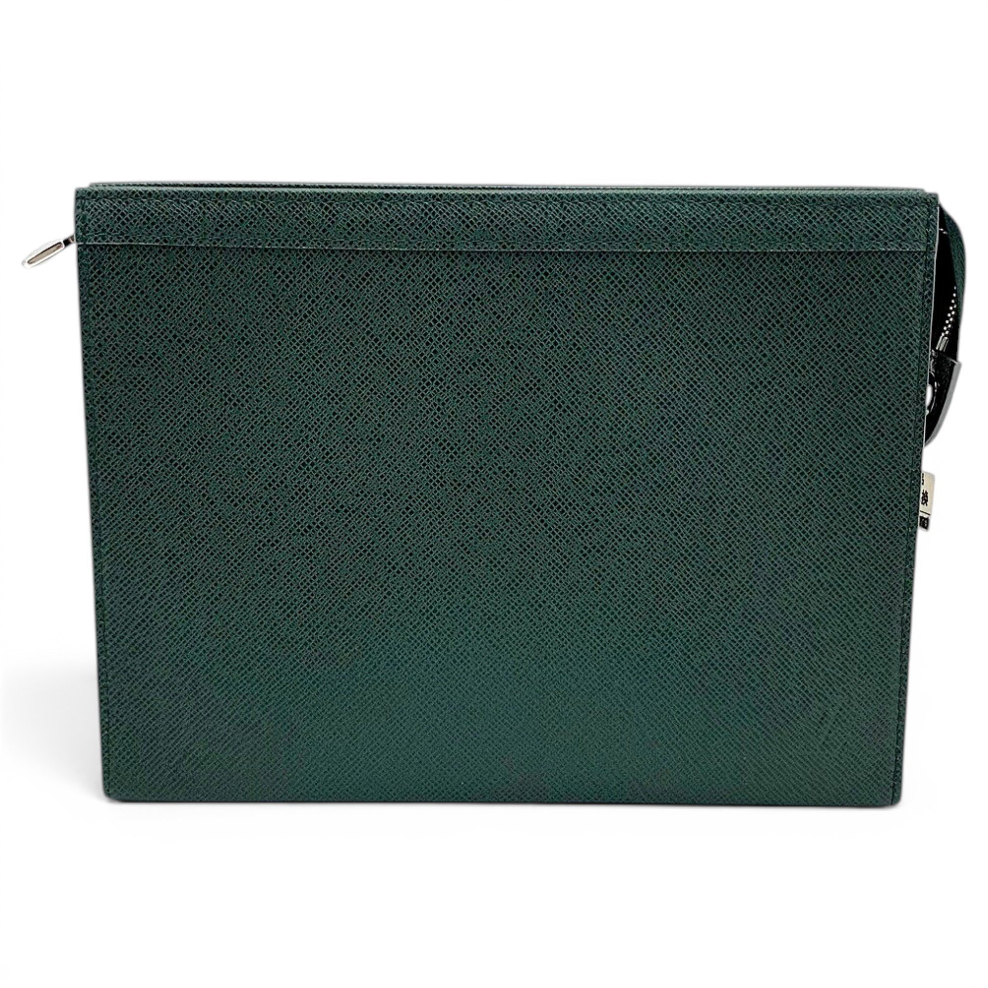 Leather clutch bag