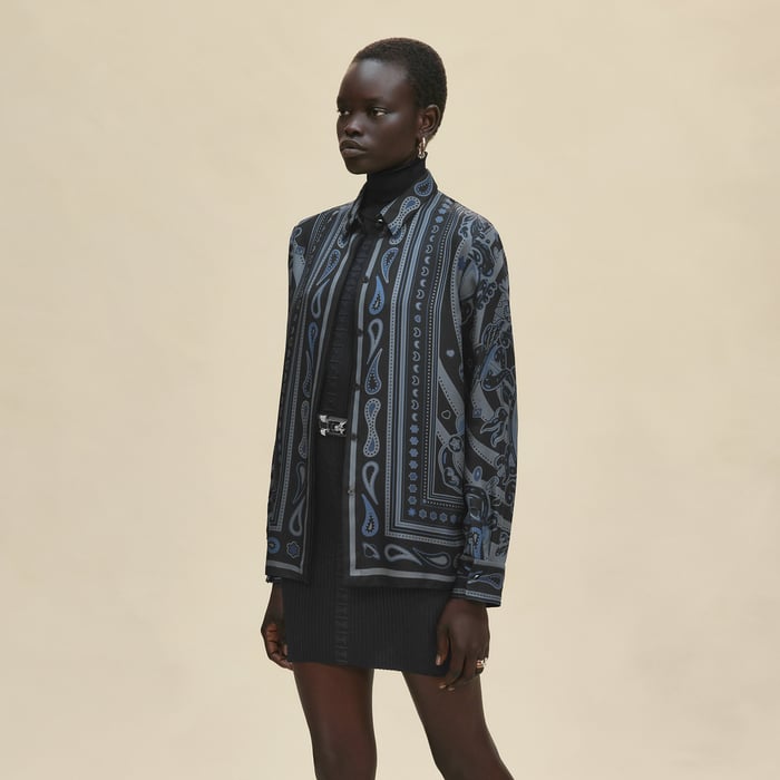 Noir Réglisse "Candy Libris Bandana" Classic Shirt