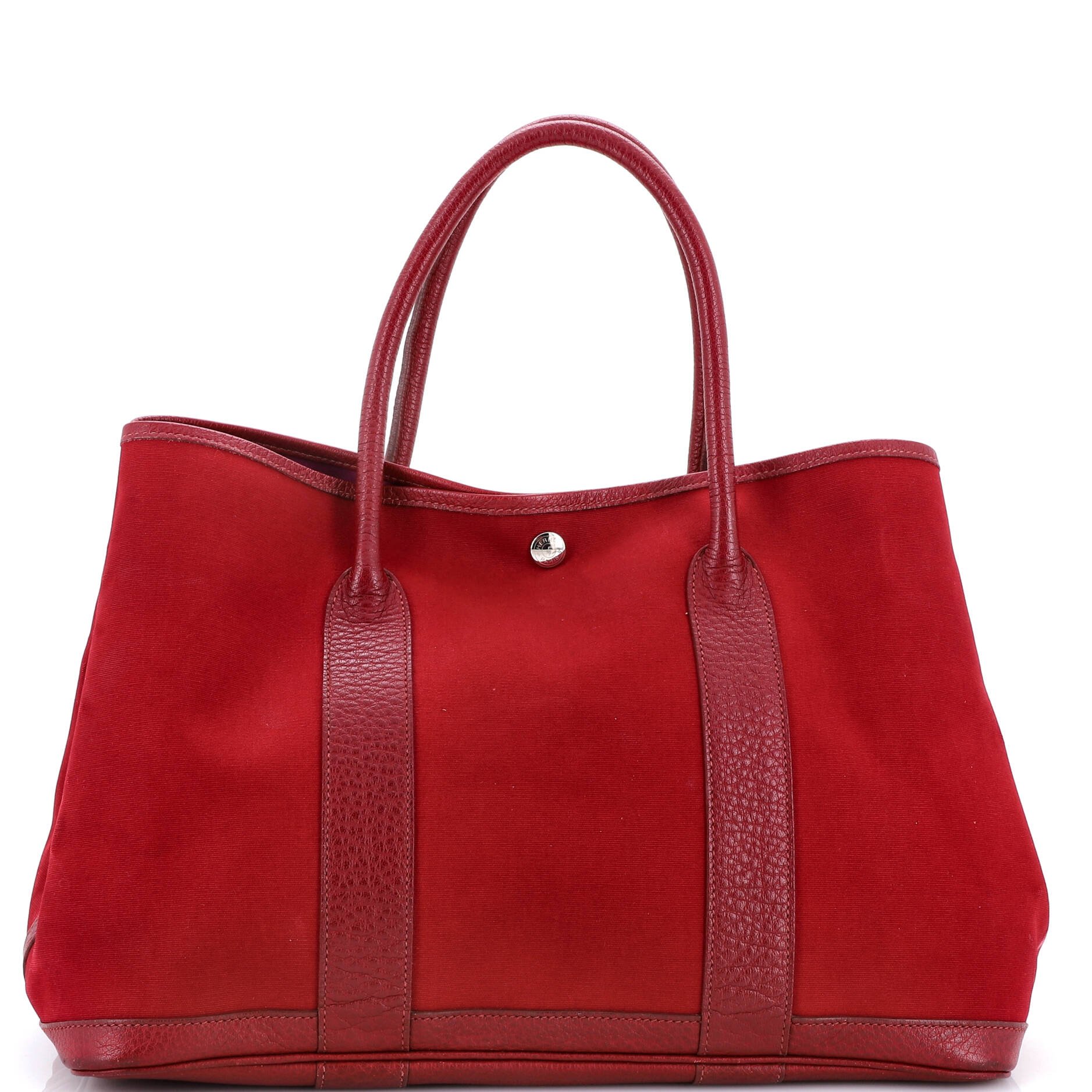 Garden Party Tote Toile and Leather 36