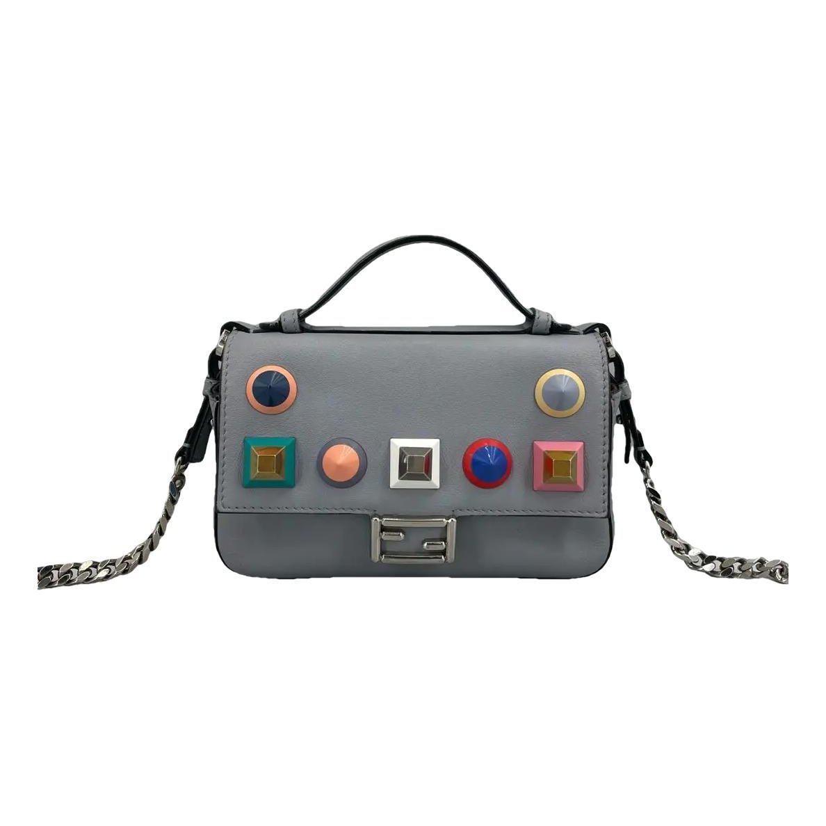 Baguette leather crossbody bag