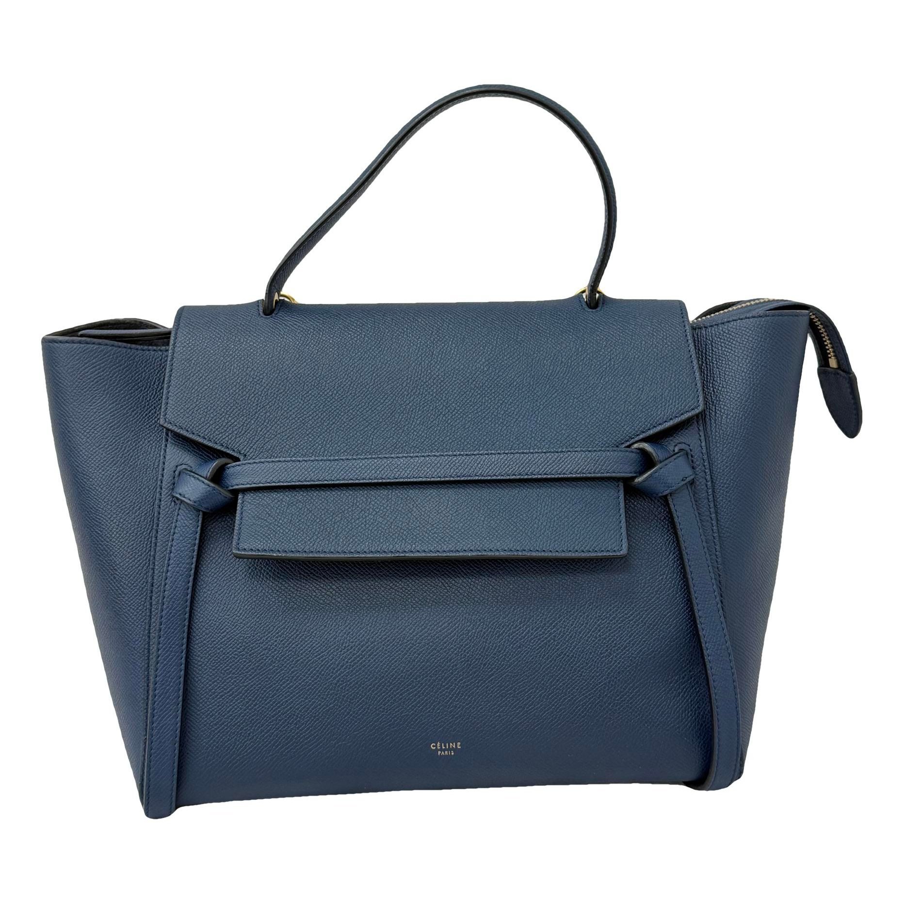 Belt leather handbag