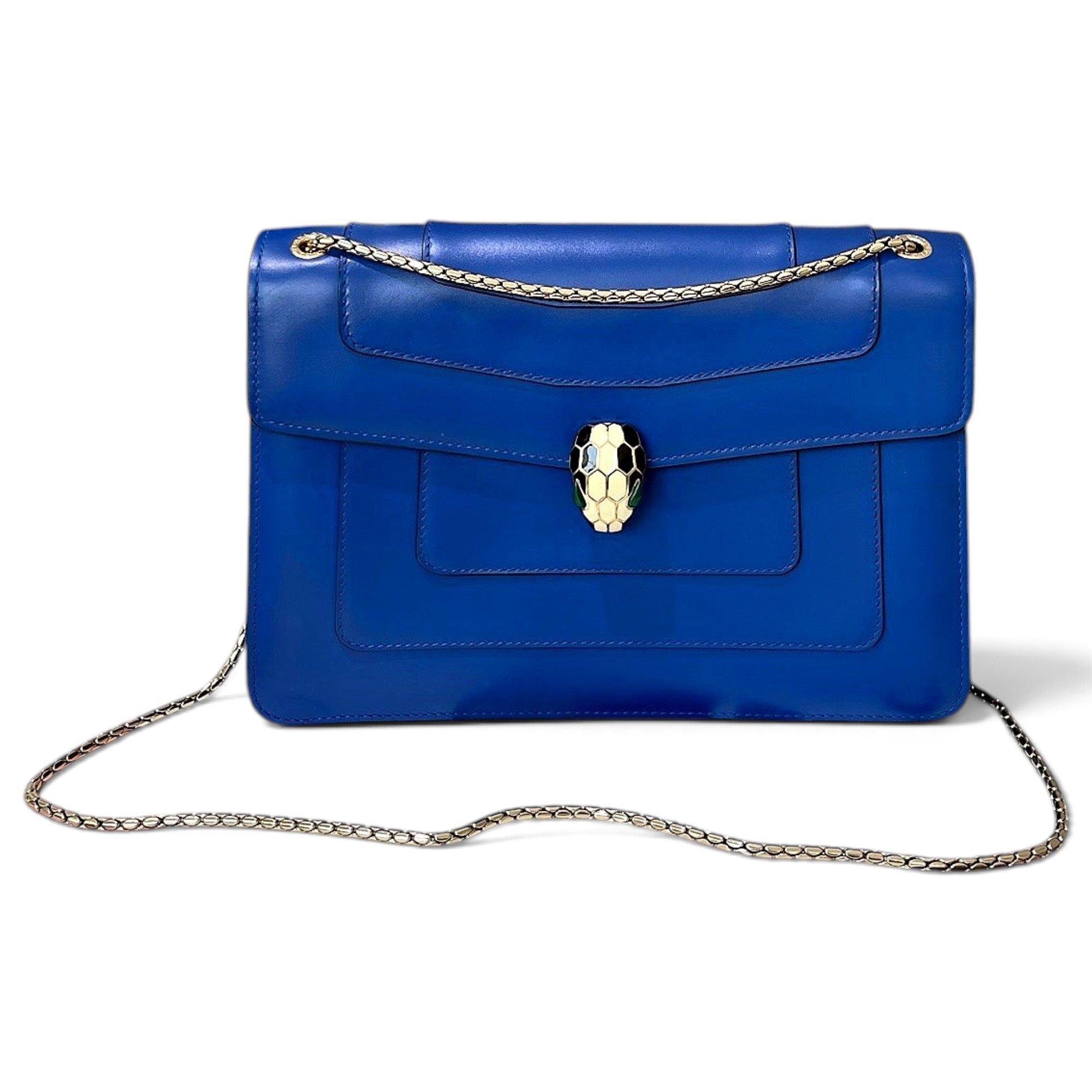 Serpenti leather handbag