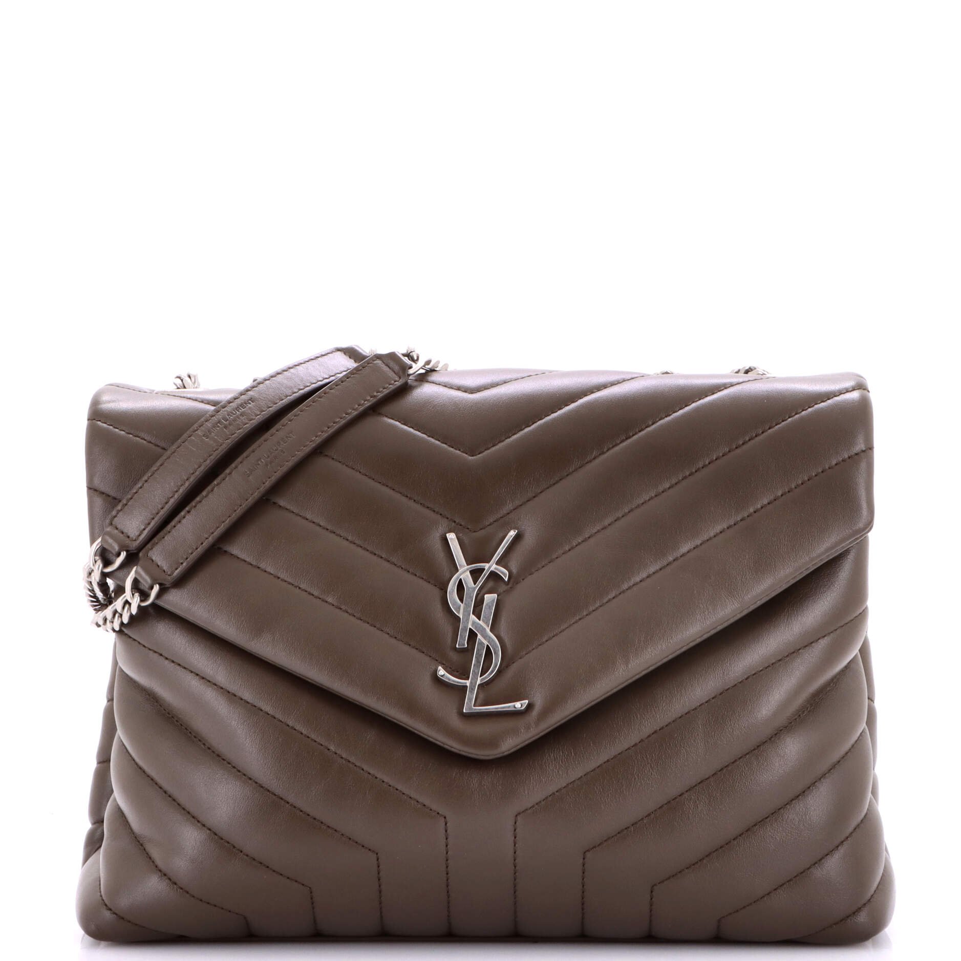 Loulou Shoulder Bag Matelasse Chevron Leather Medium