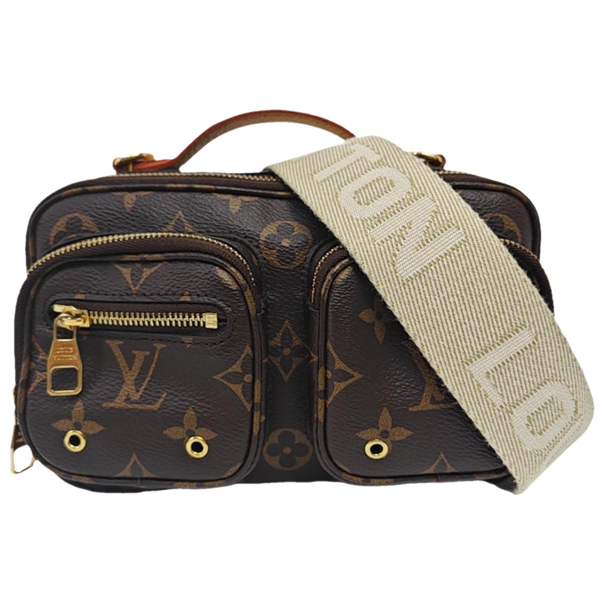 Croisé Utility leather handbag