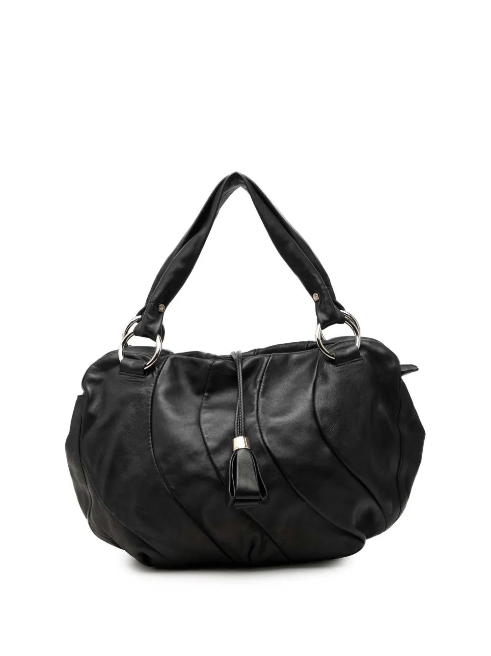 2008 Calfskin Pleated Bittersweet hobo bag
