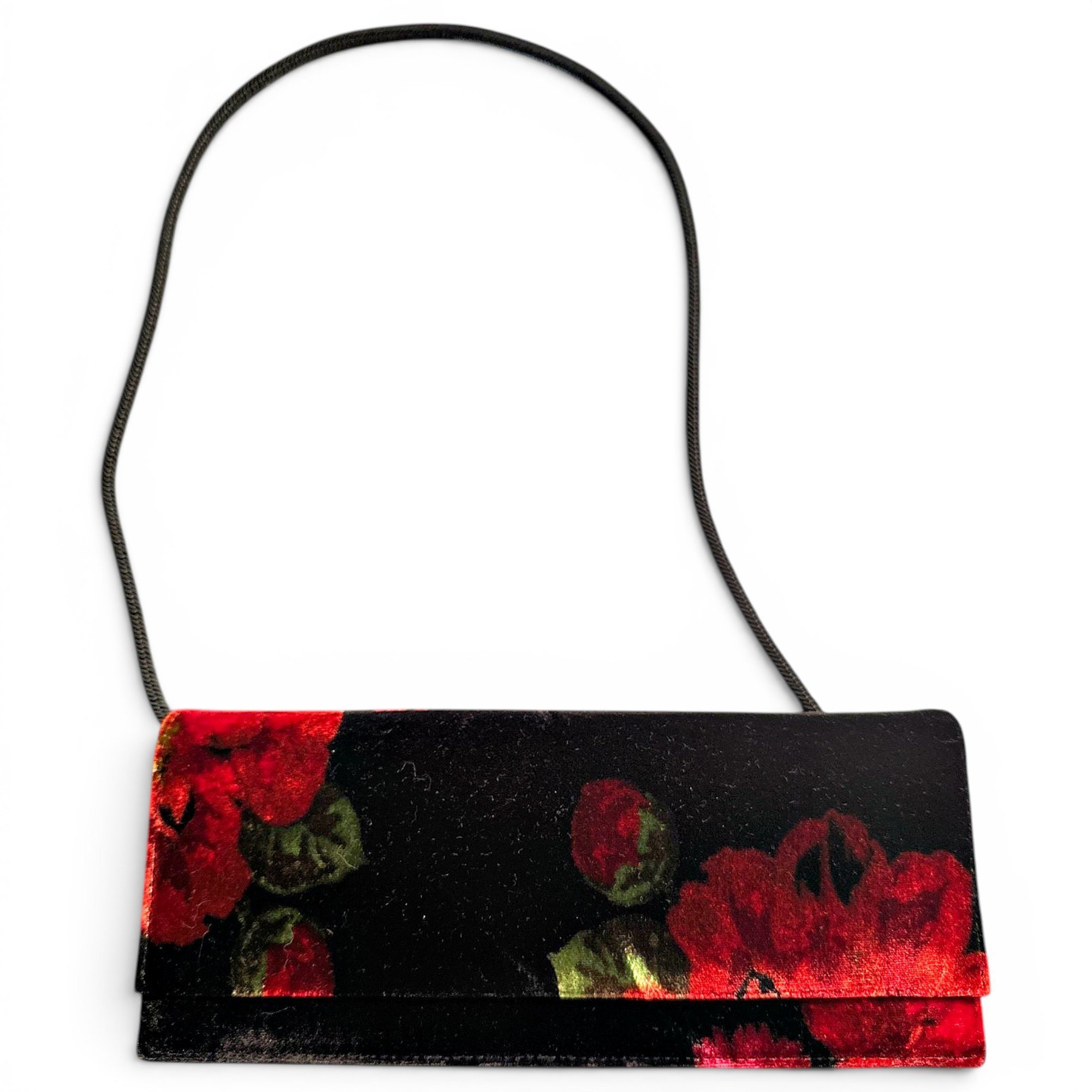 Velvet clutch bag