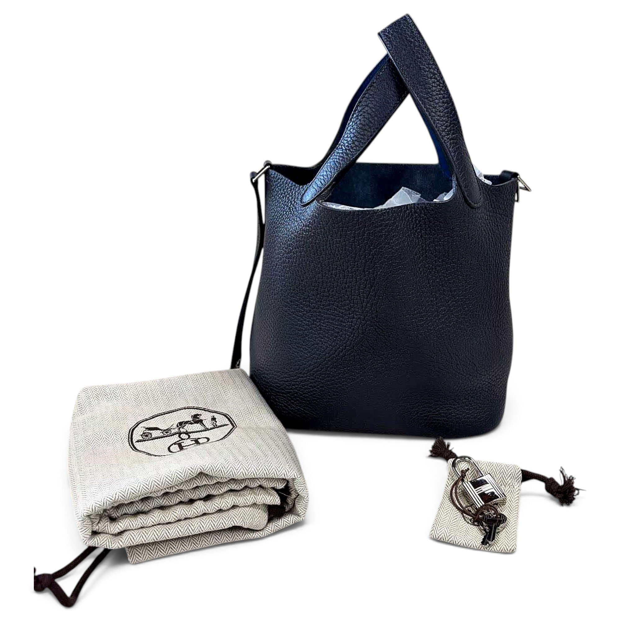 Picotin leather handbag