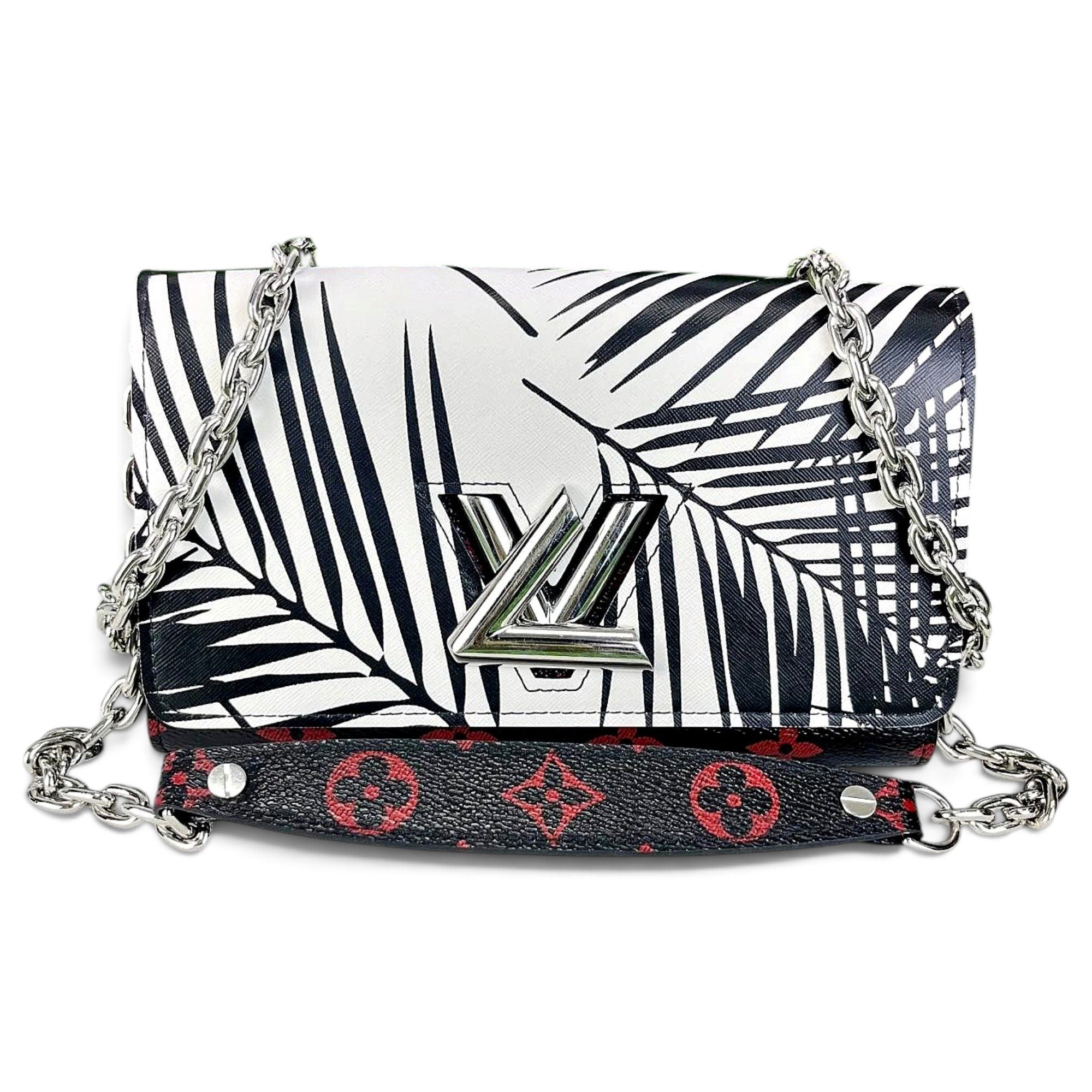 Twist leather crossbody bag