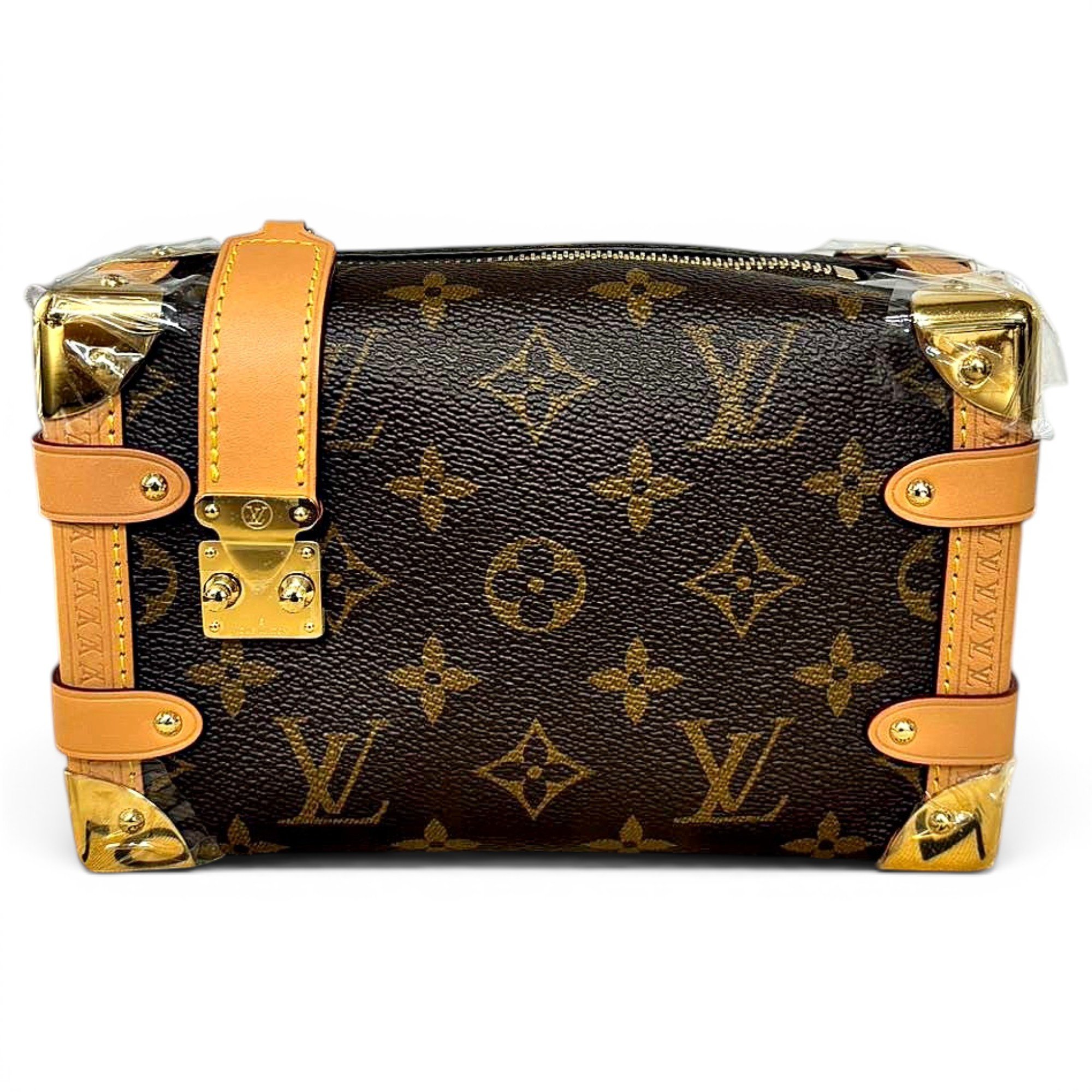Side Trunk vinyl handbag
