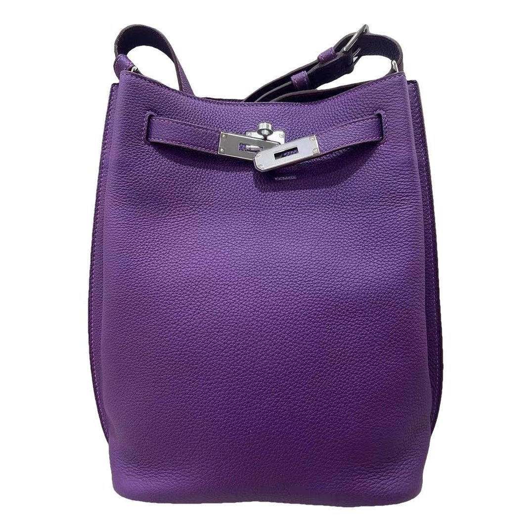 So Kelly leather handbag