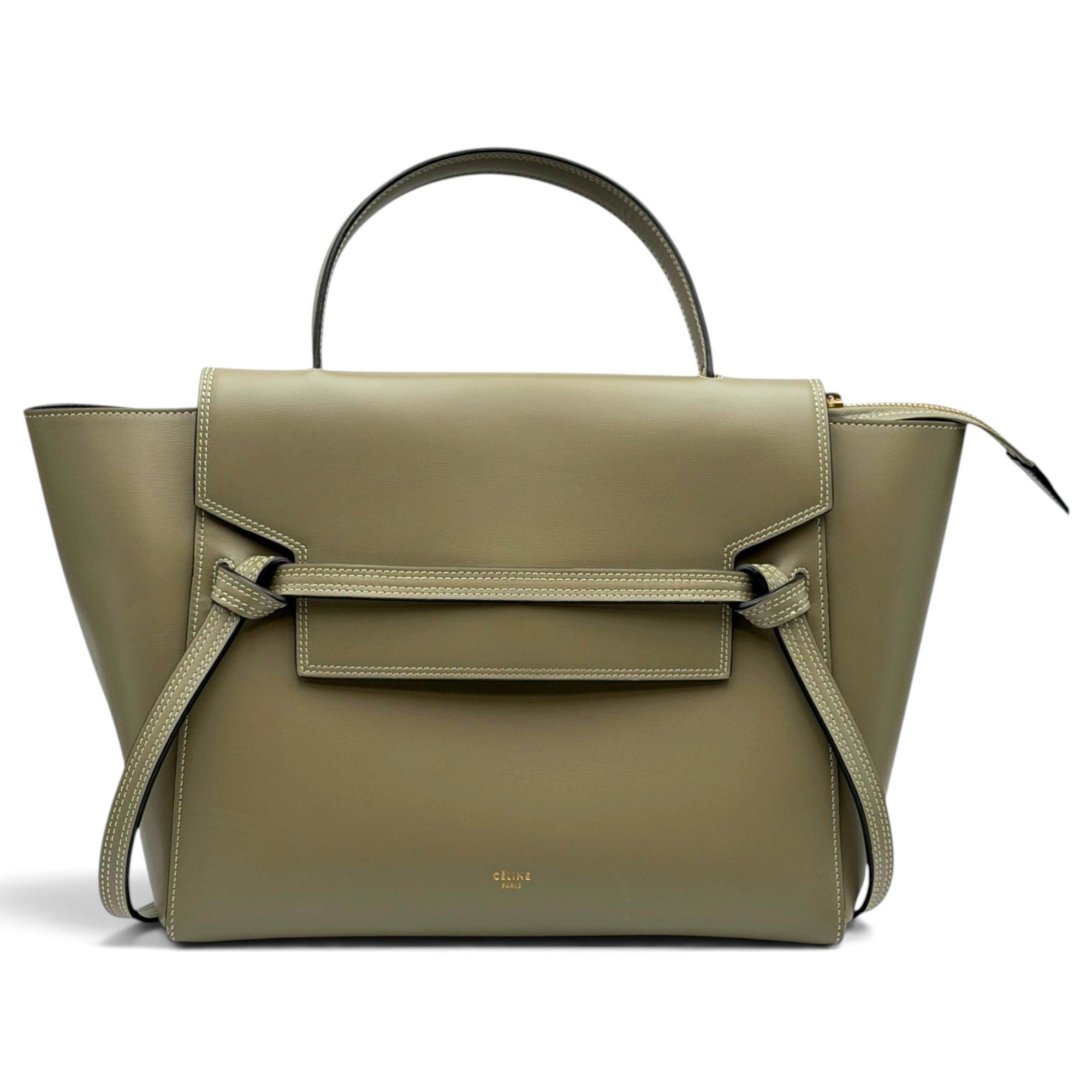 Belt pony-style calfskin handbag