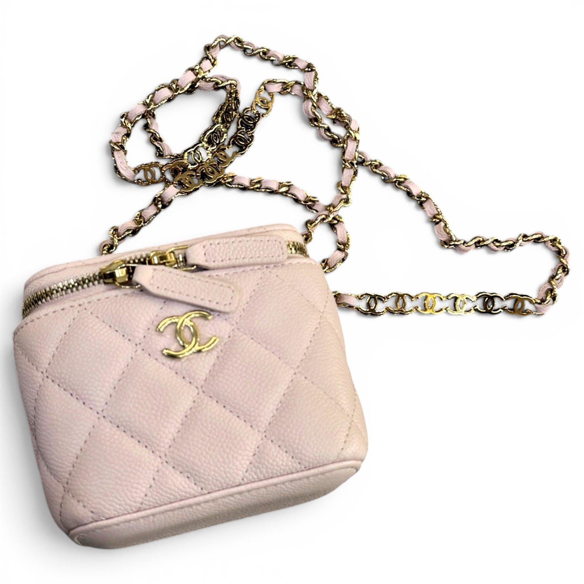 Trendy CC Vanity leather handbag