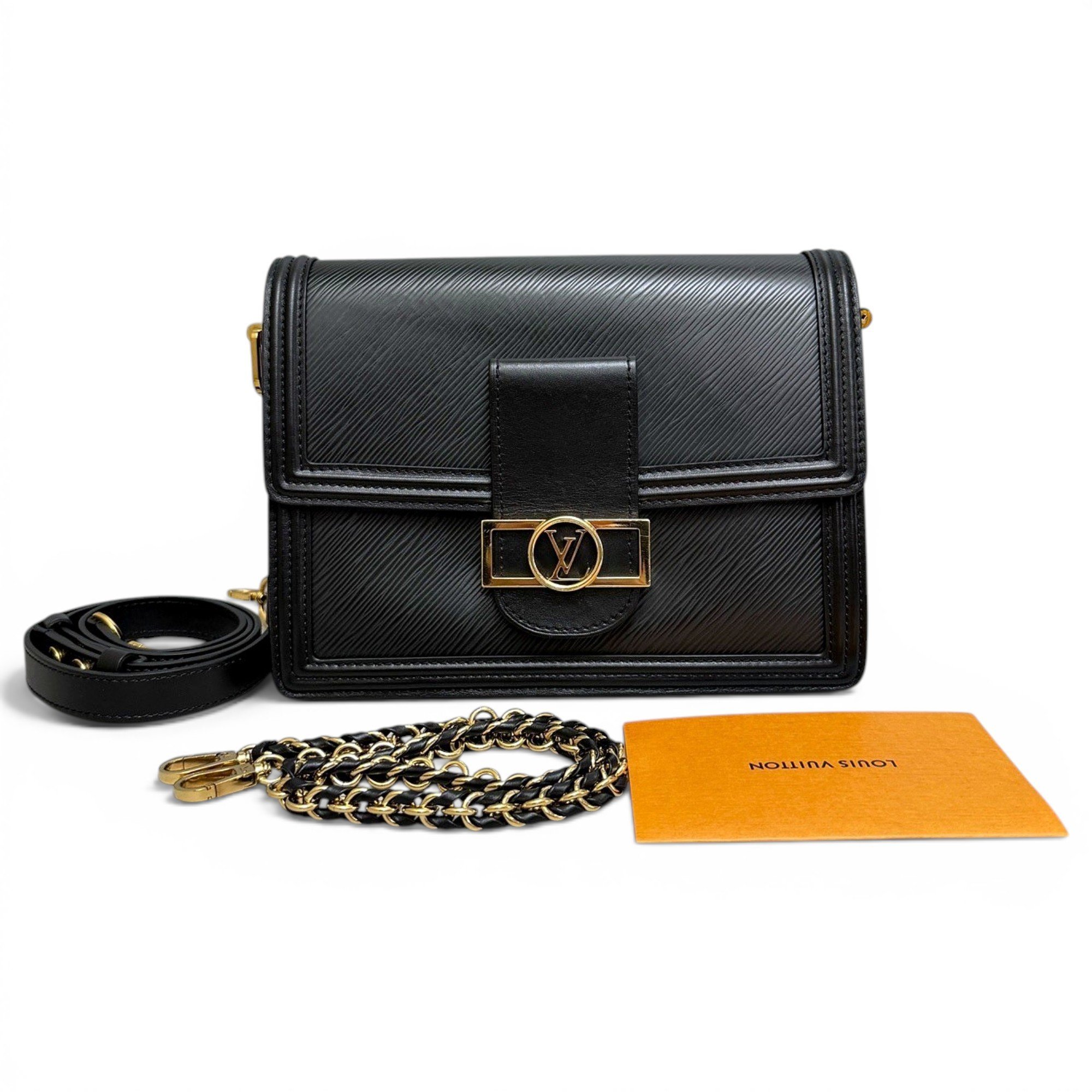 Dauphine leather handbag