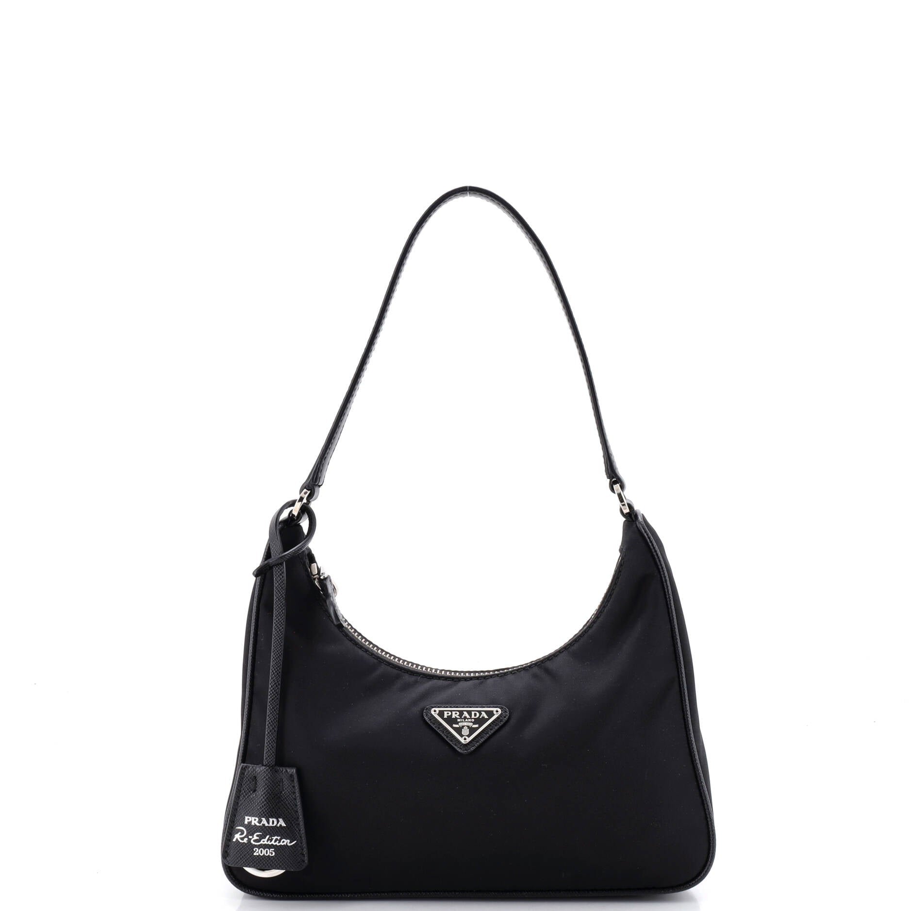 Re-Edition 2005 Hobo Tessuto with Saffiano Leather Mini