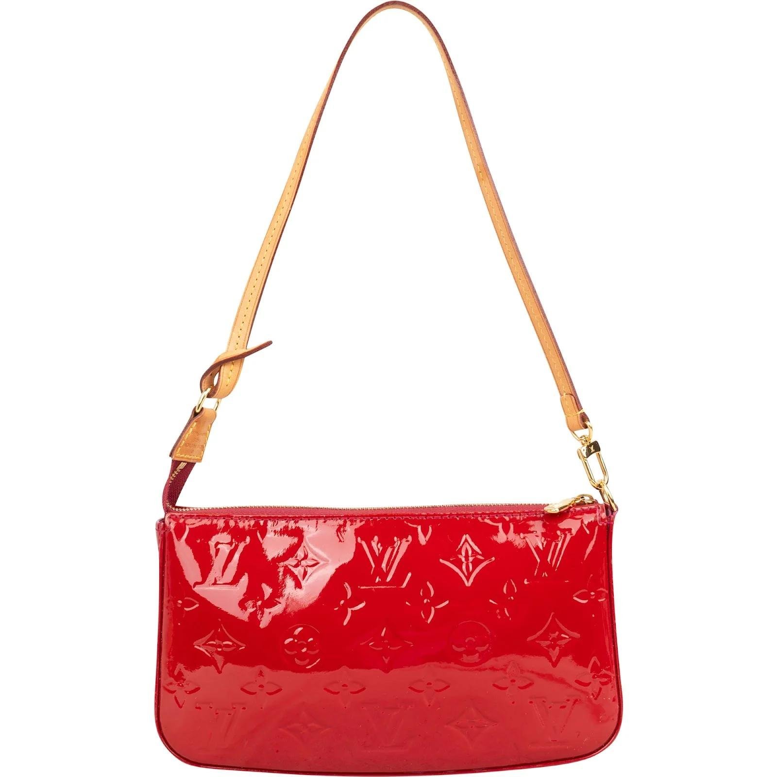 Louis Vuitton Pochette Accessoire patent leather handbag