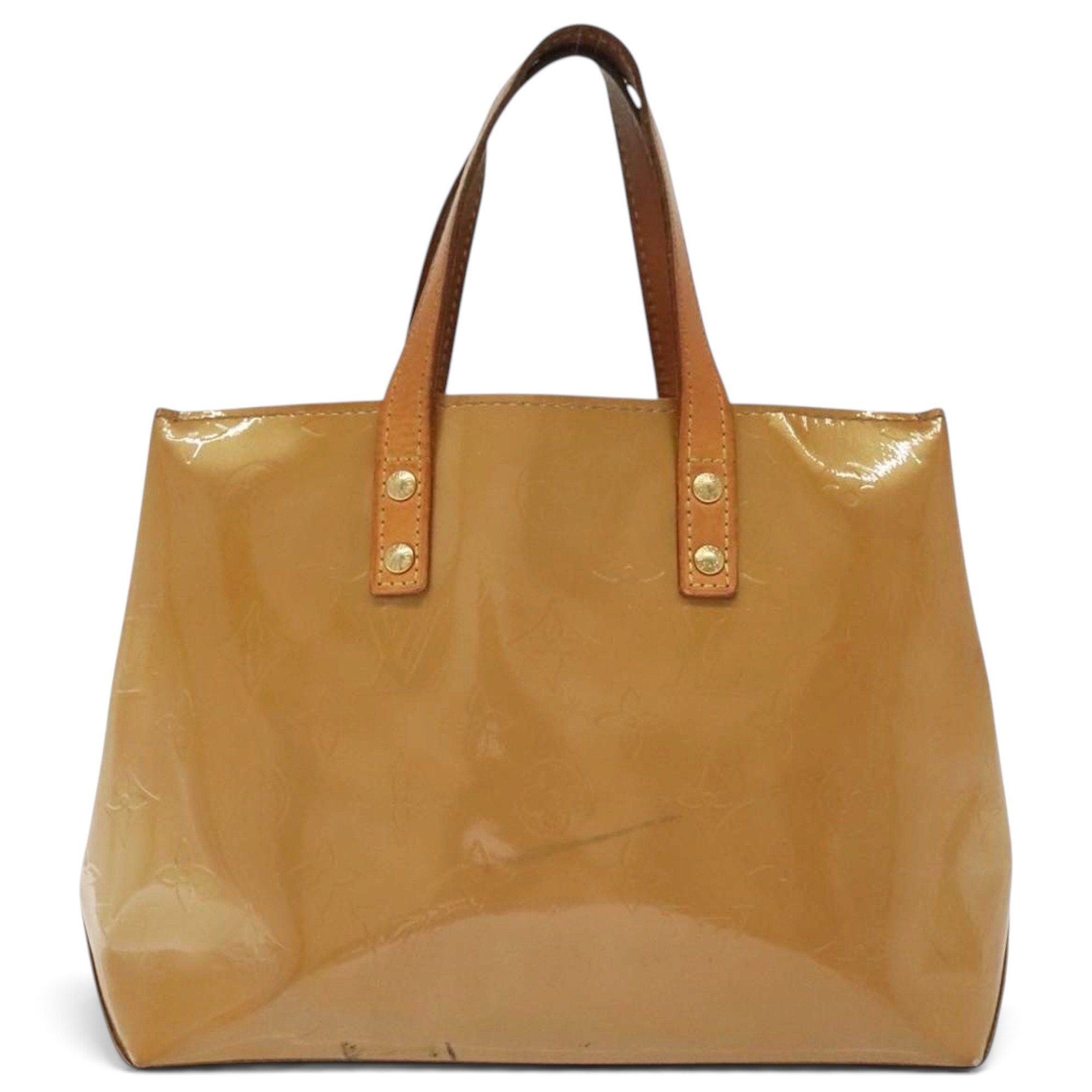 Reade patent leather handbag