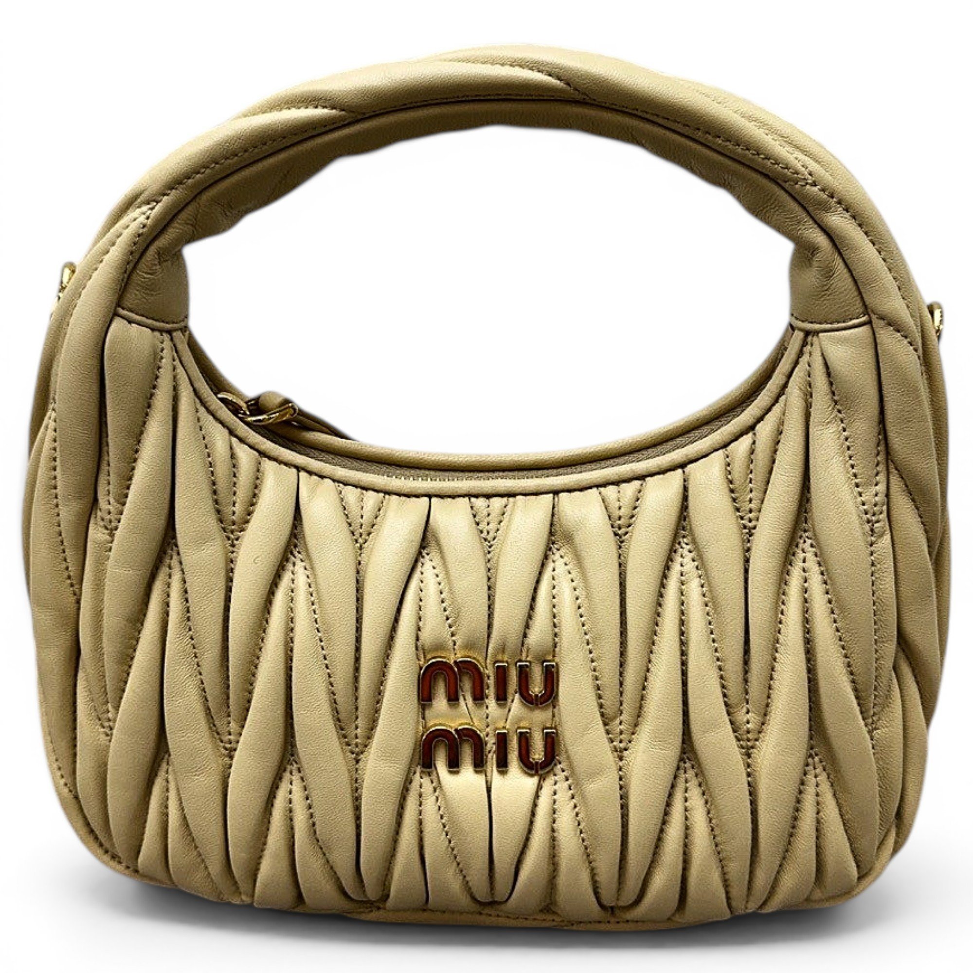 Miu Wander leather handbag