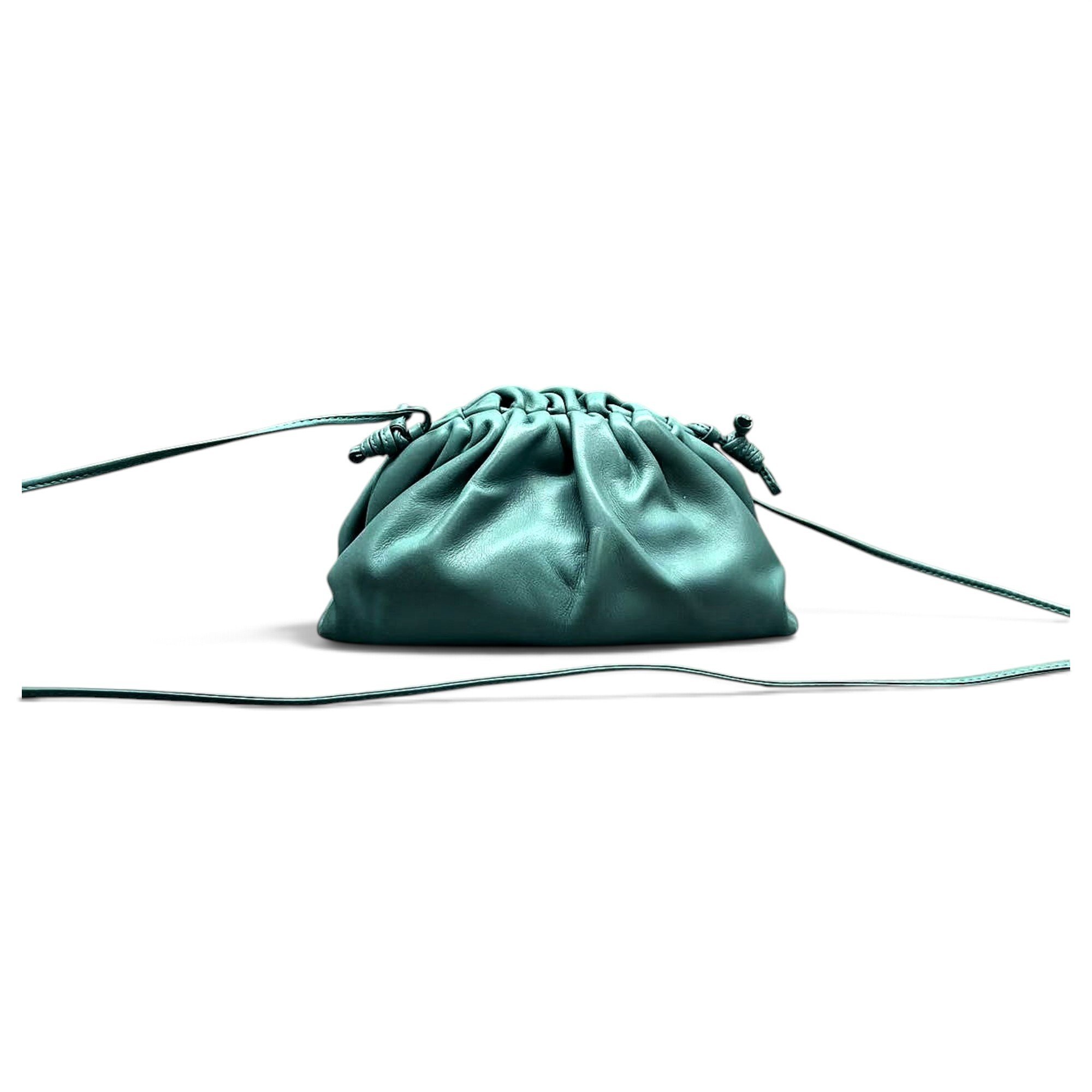Pouch leather crossbody bag