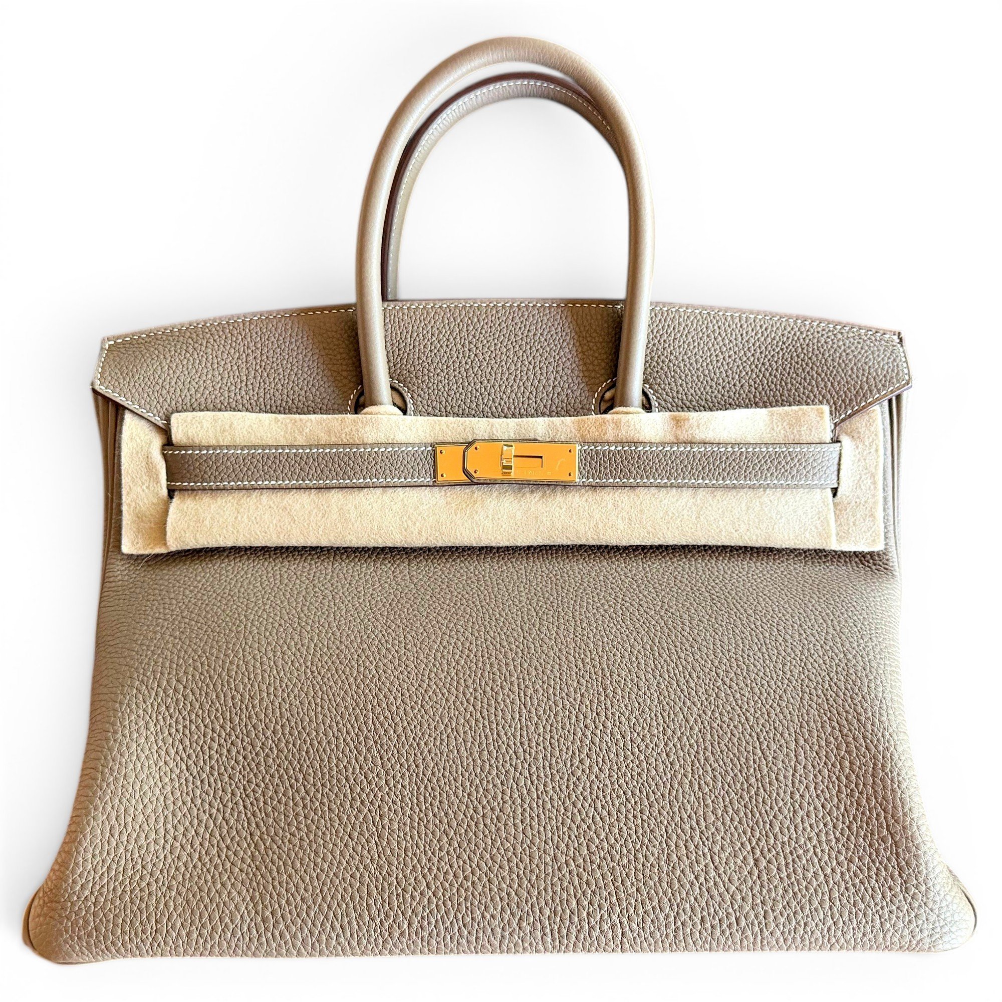 Birkin 35 leather handbag