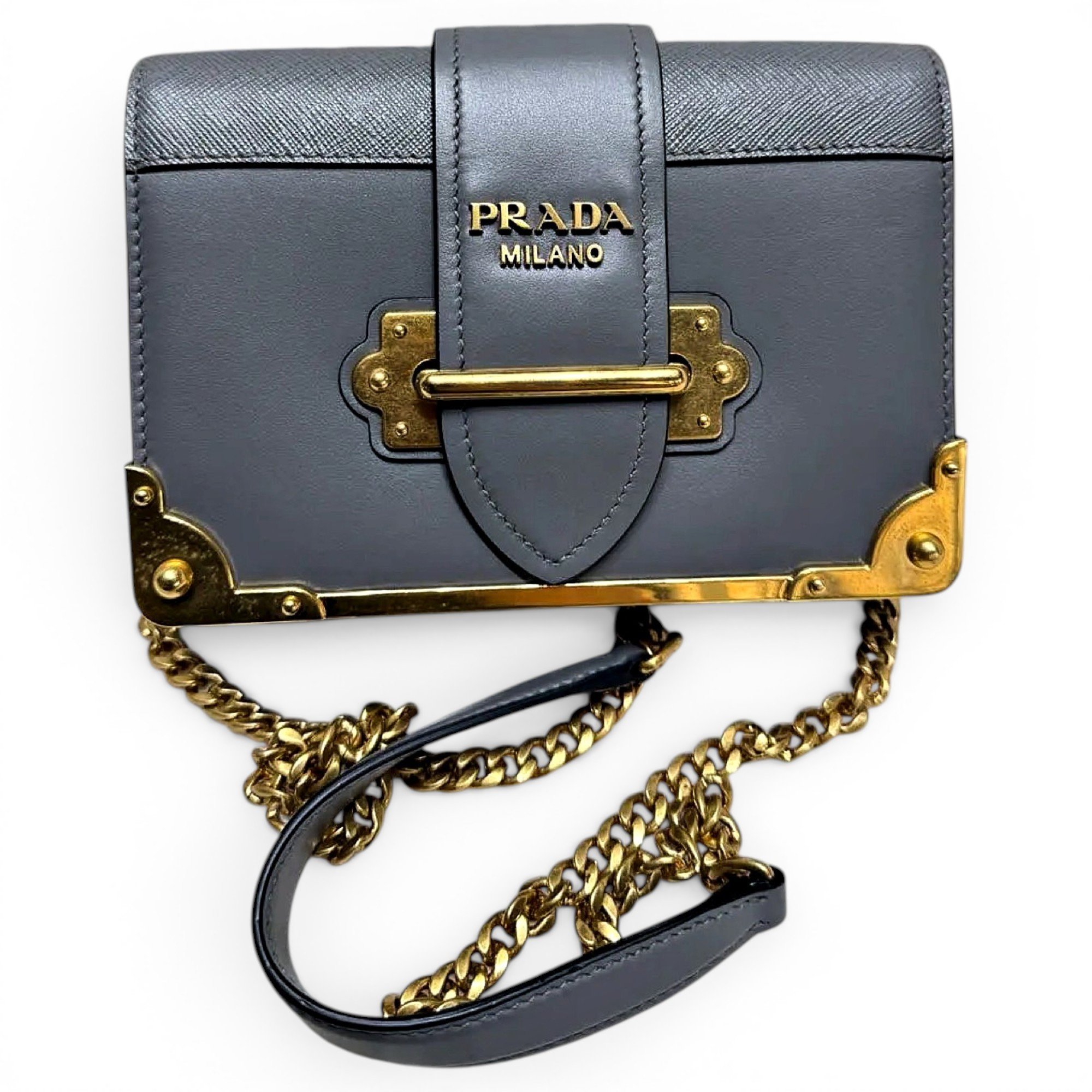 Cahier leather handbag