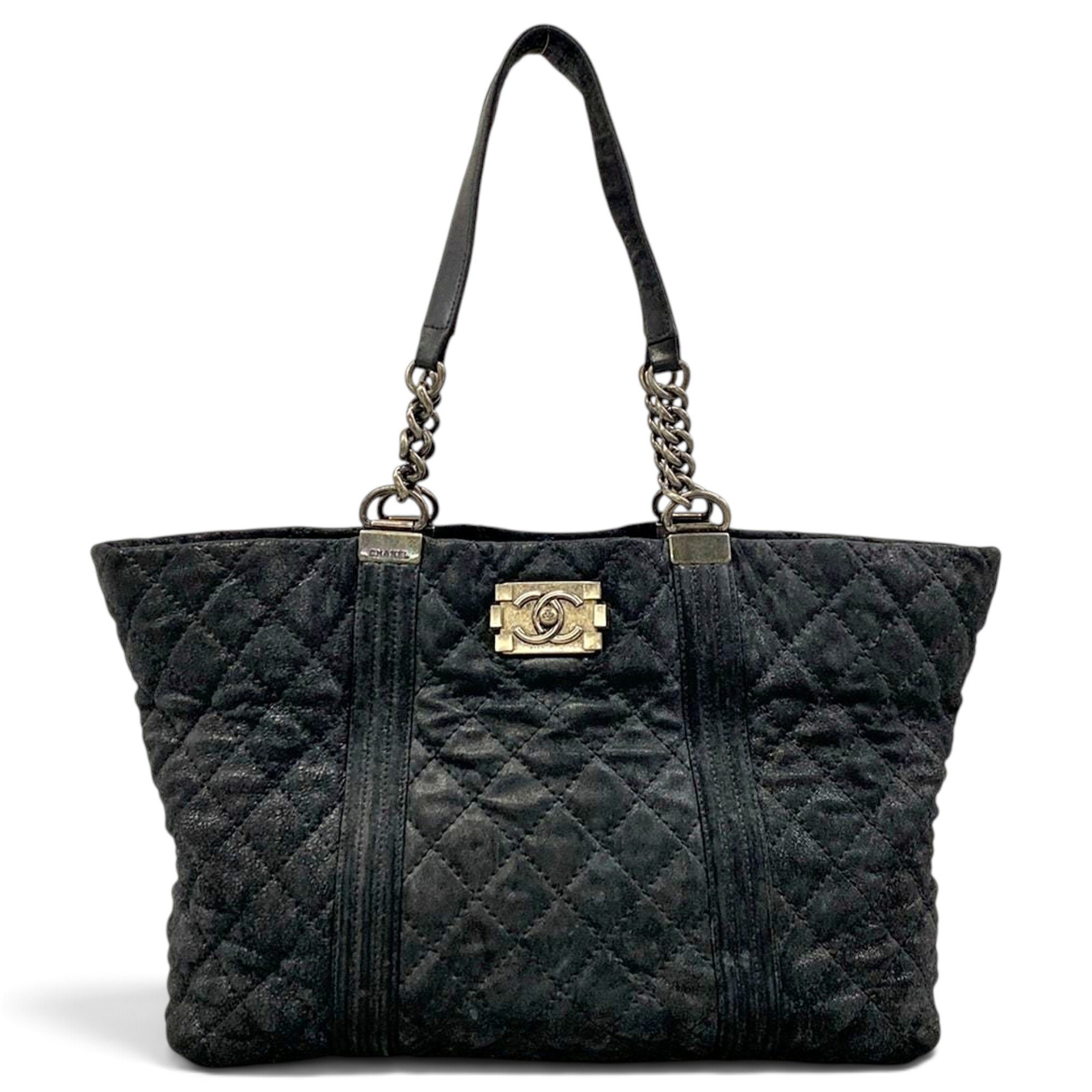 Boy leather tote