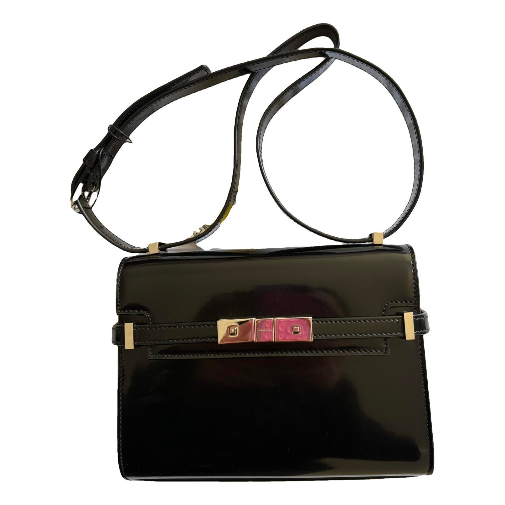 Patent leather handbag