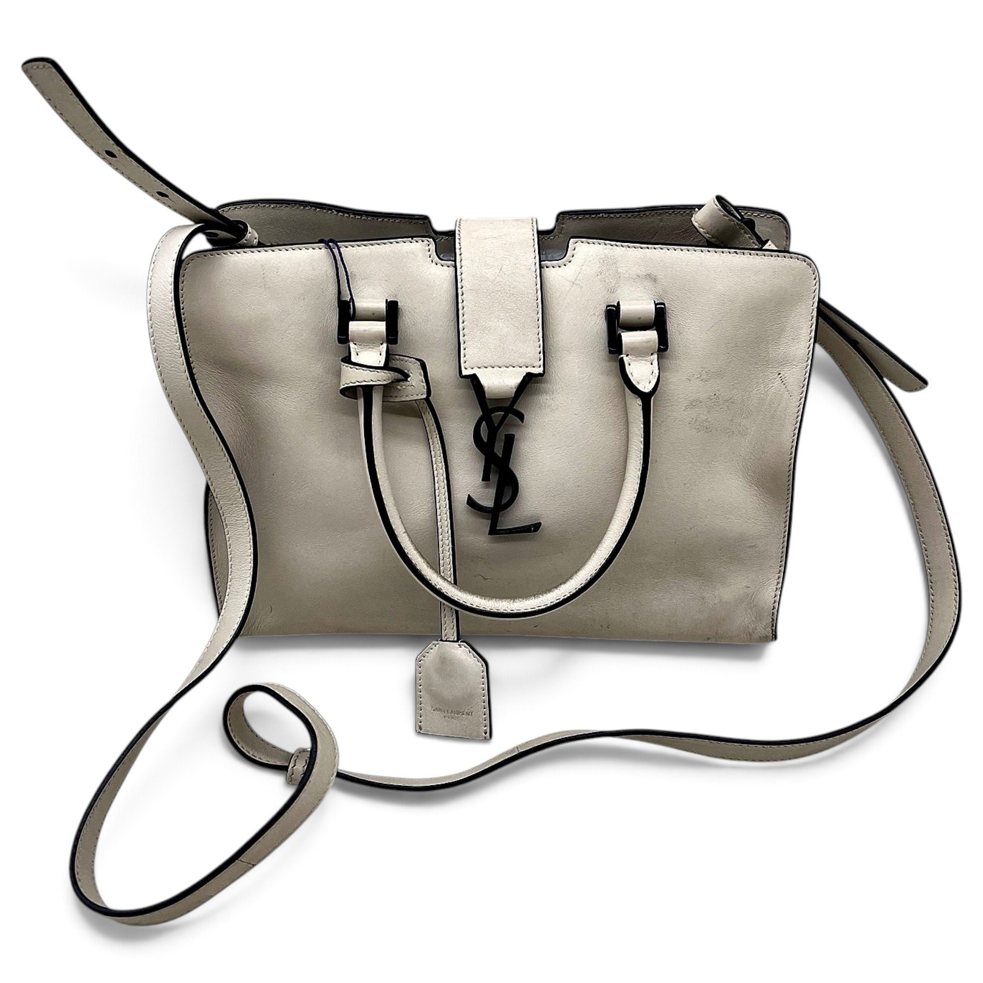 Saint Laurent Cabas Toy leather tote