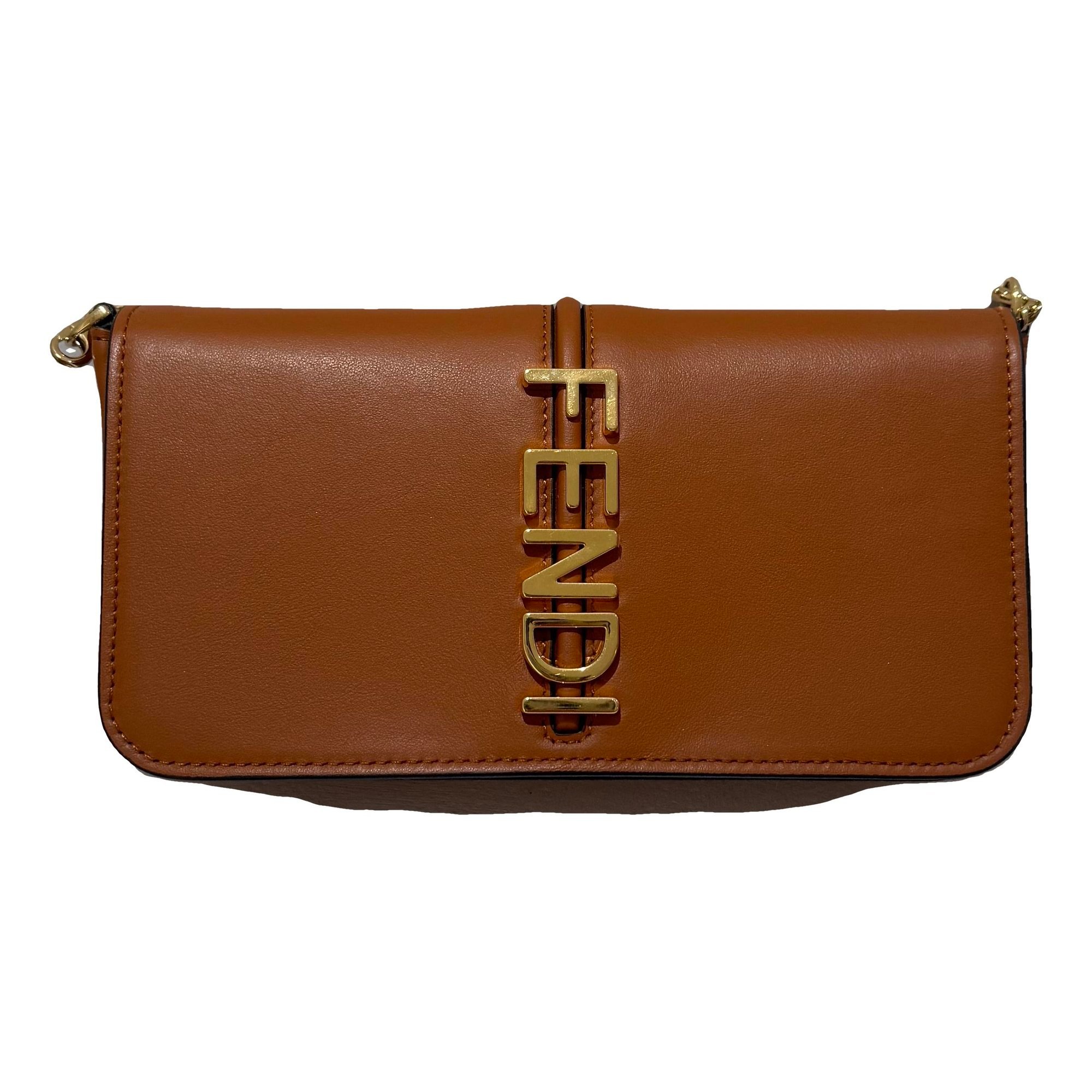 Fendigraphy leather satchel