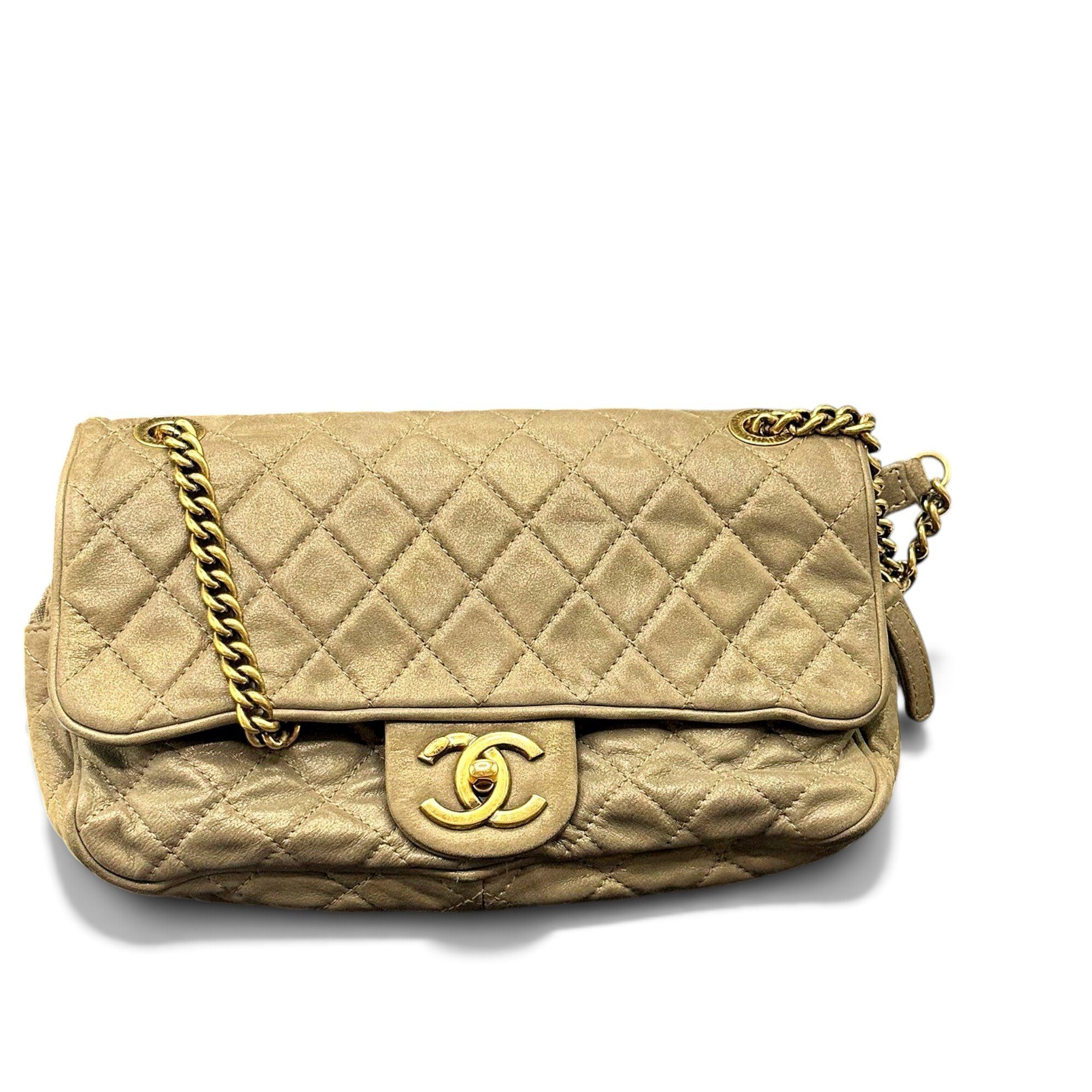 Trapezio leather handbag