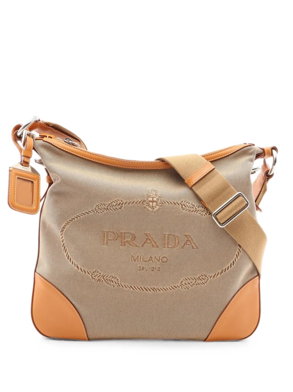 2000s Logo Jacquard shoulder bag