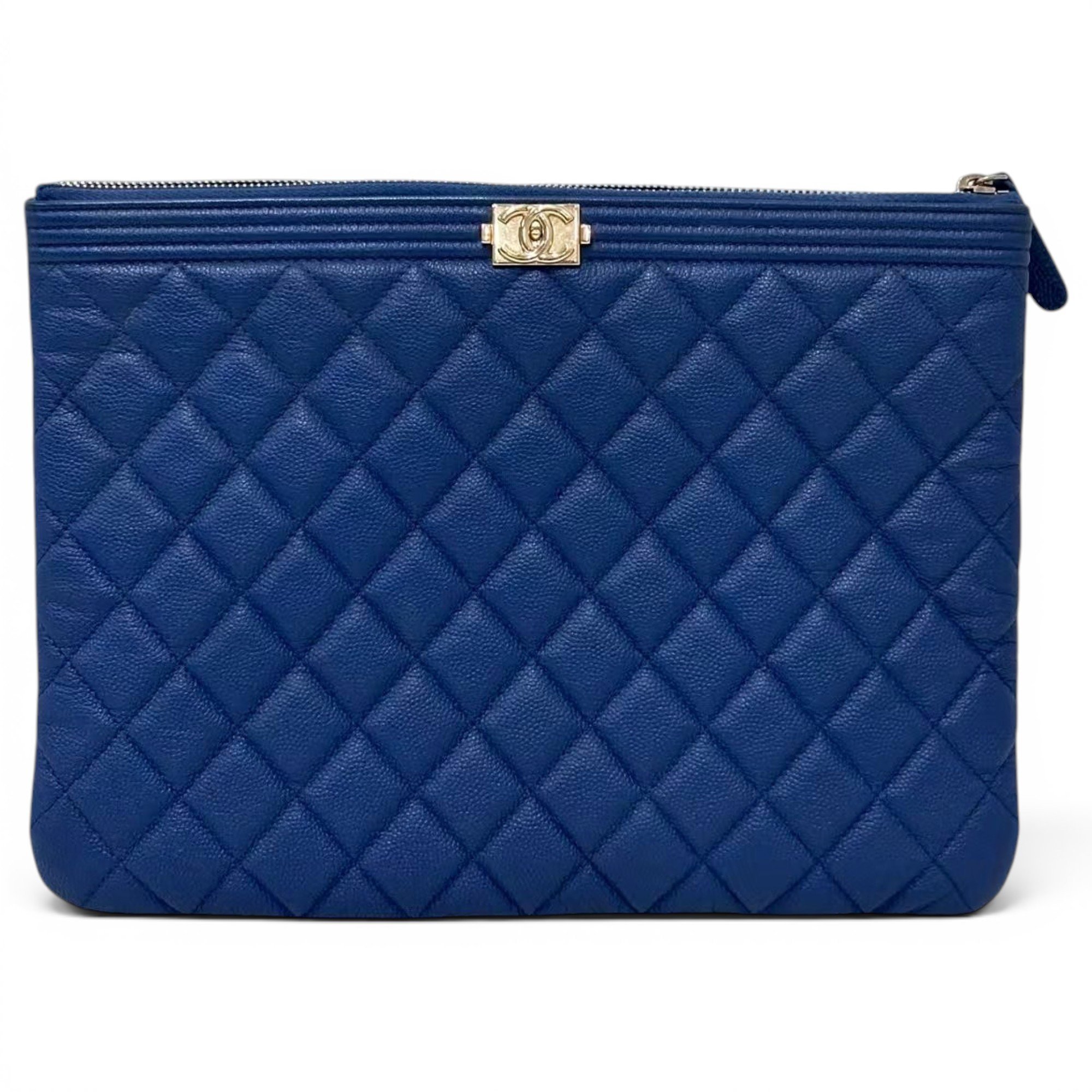 Boy leather clutch bag