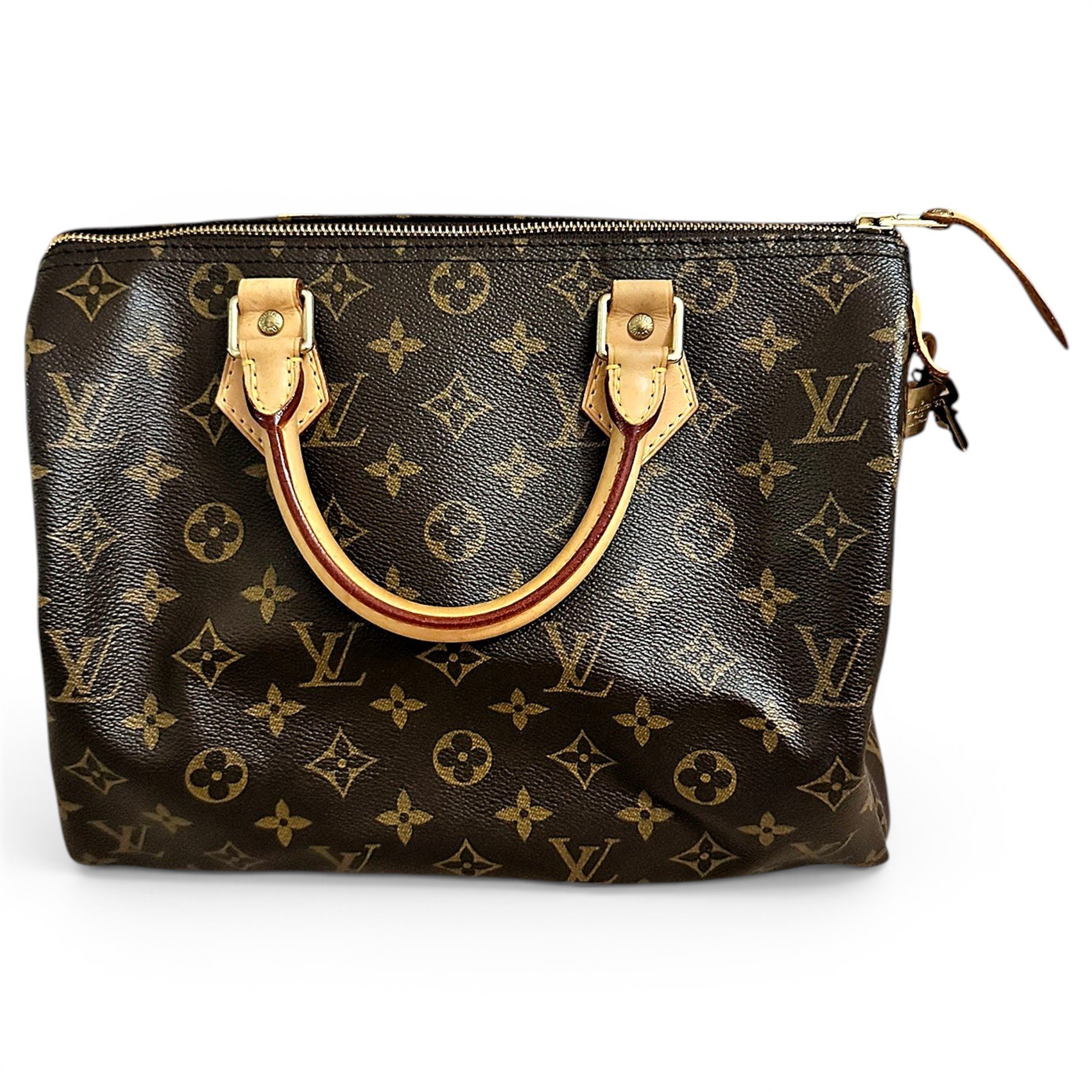Speedy leather handbag