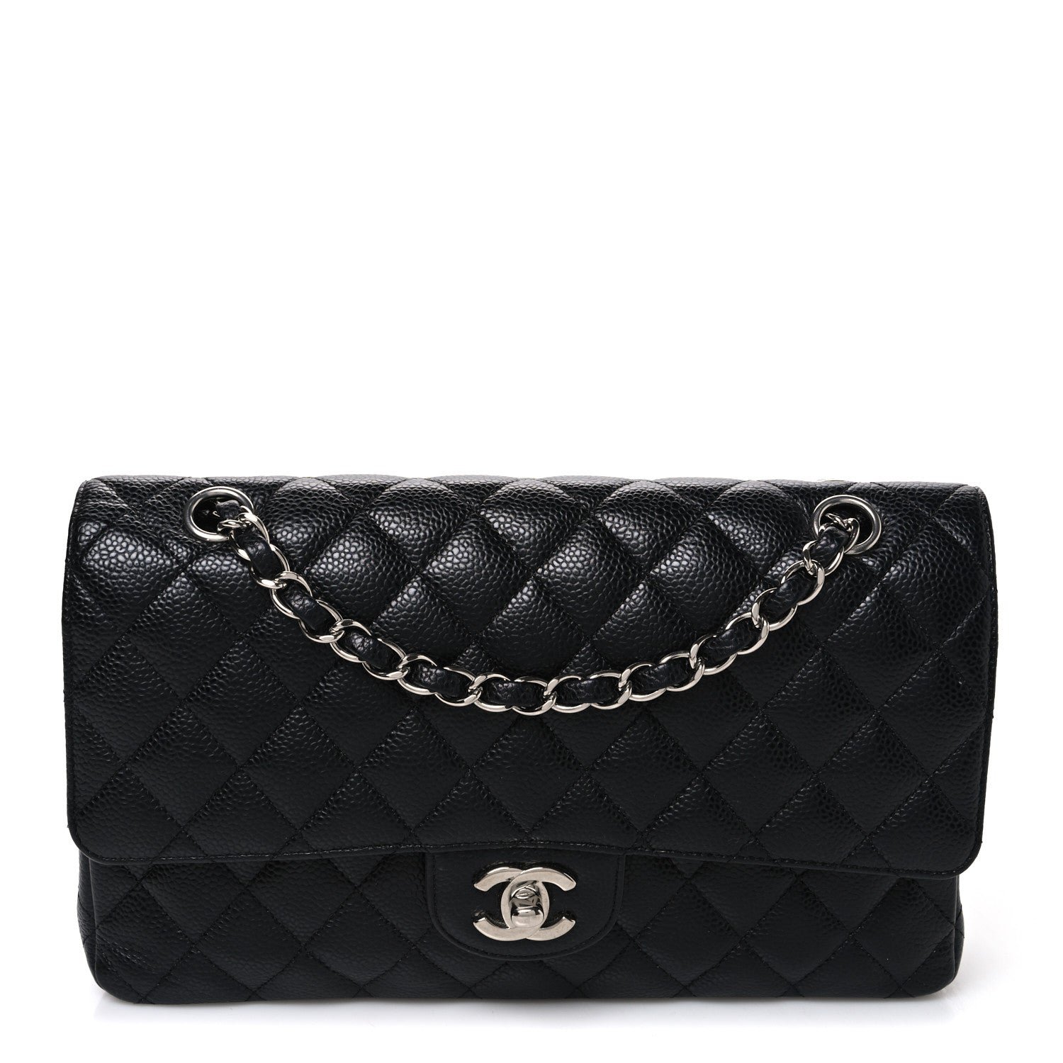 Chanel Caviar Quilted Medium Double Flap Black