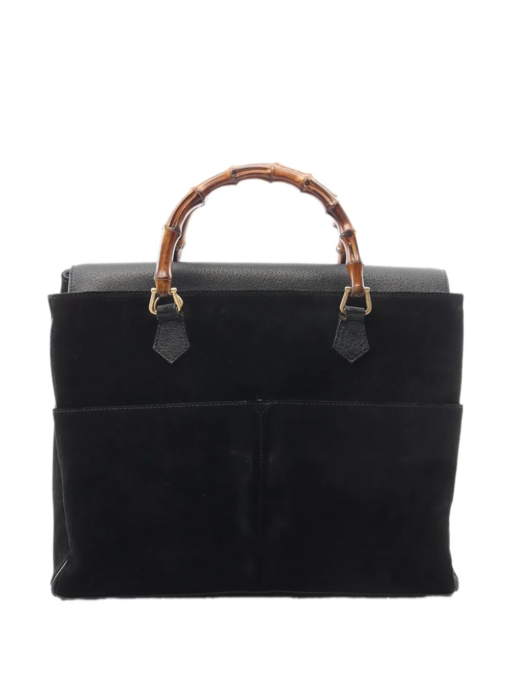 20th Century Bamboo Suede satchel