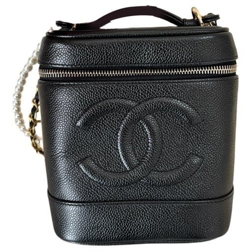 Vanity leather handbag