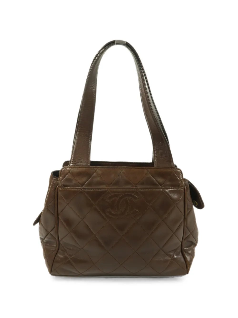 CC diamond-quilting tote bag