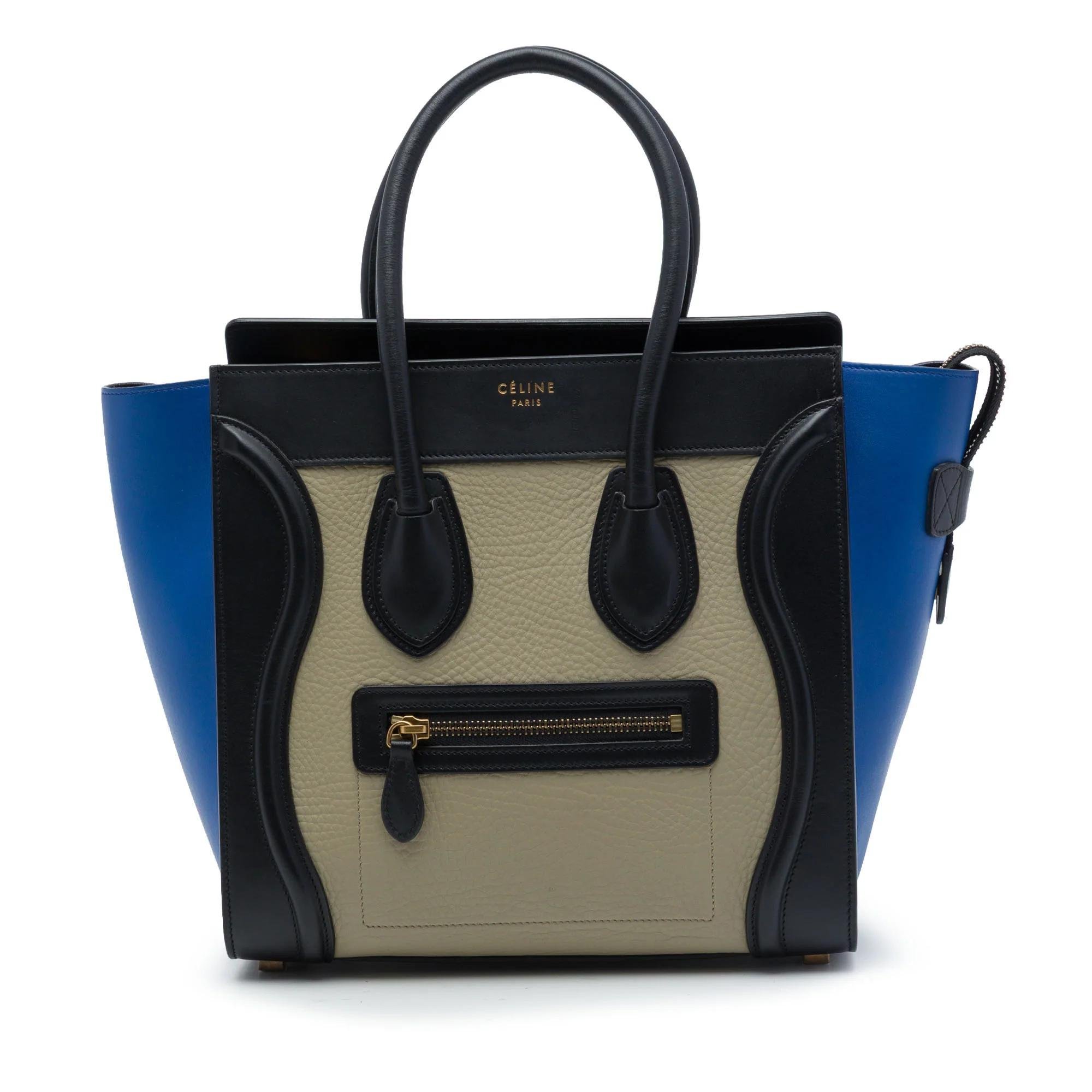 Luggage pony-style calfskin handbag