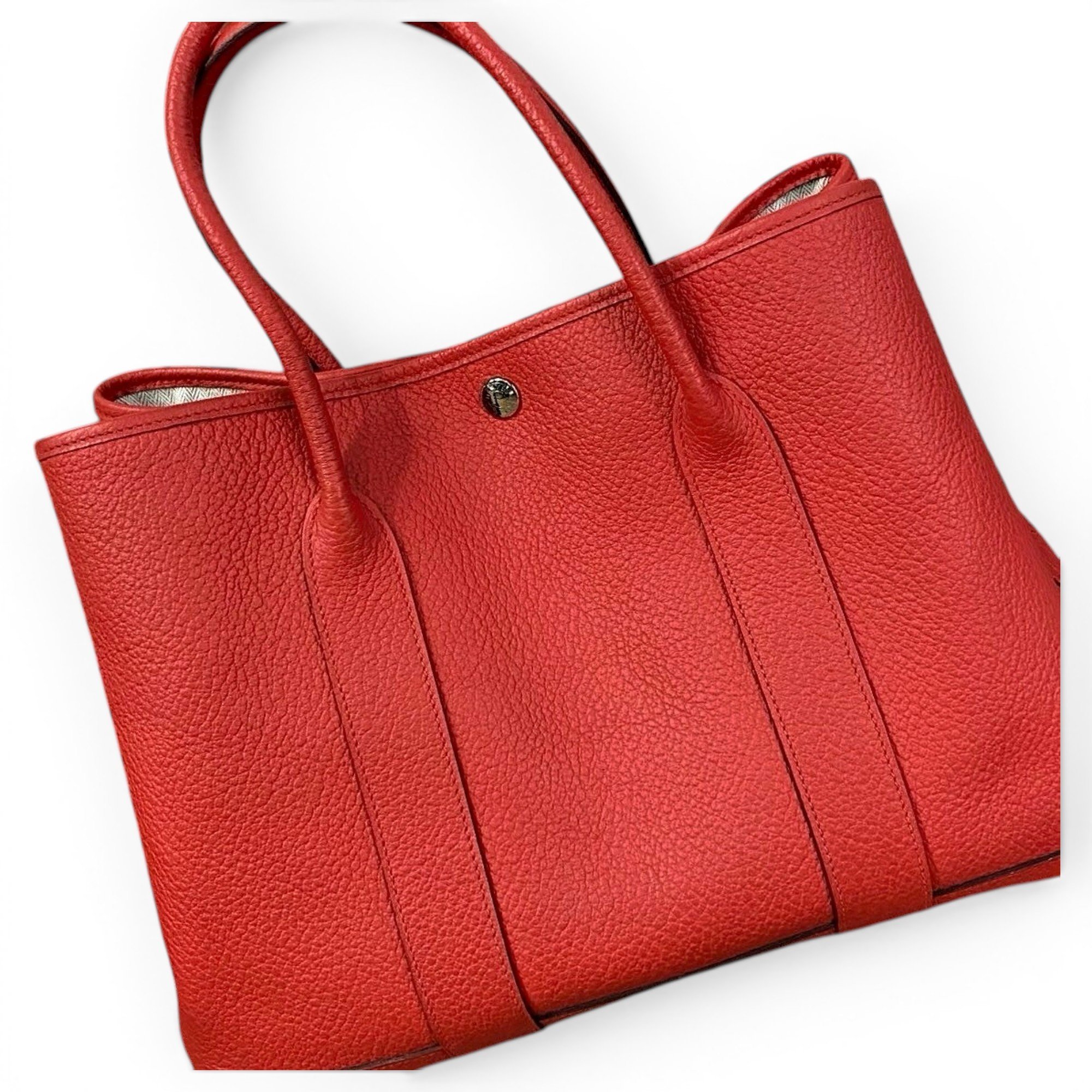 Garden Party leather handbag