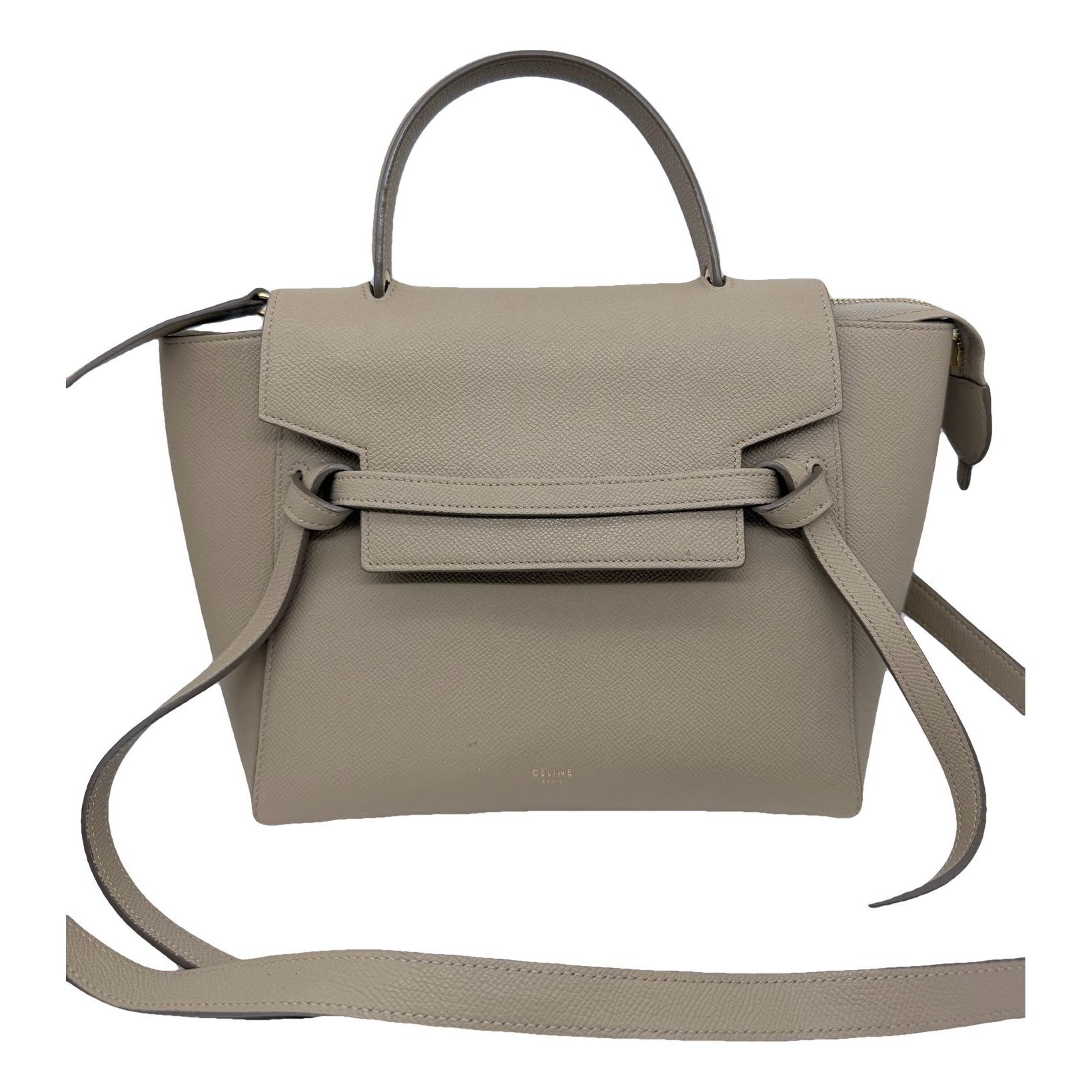 Belt leather handbag