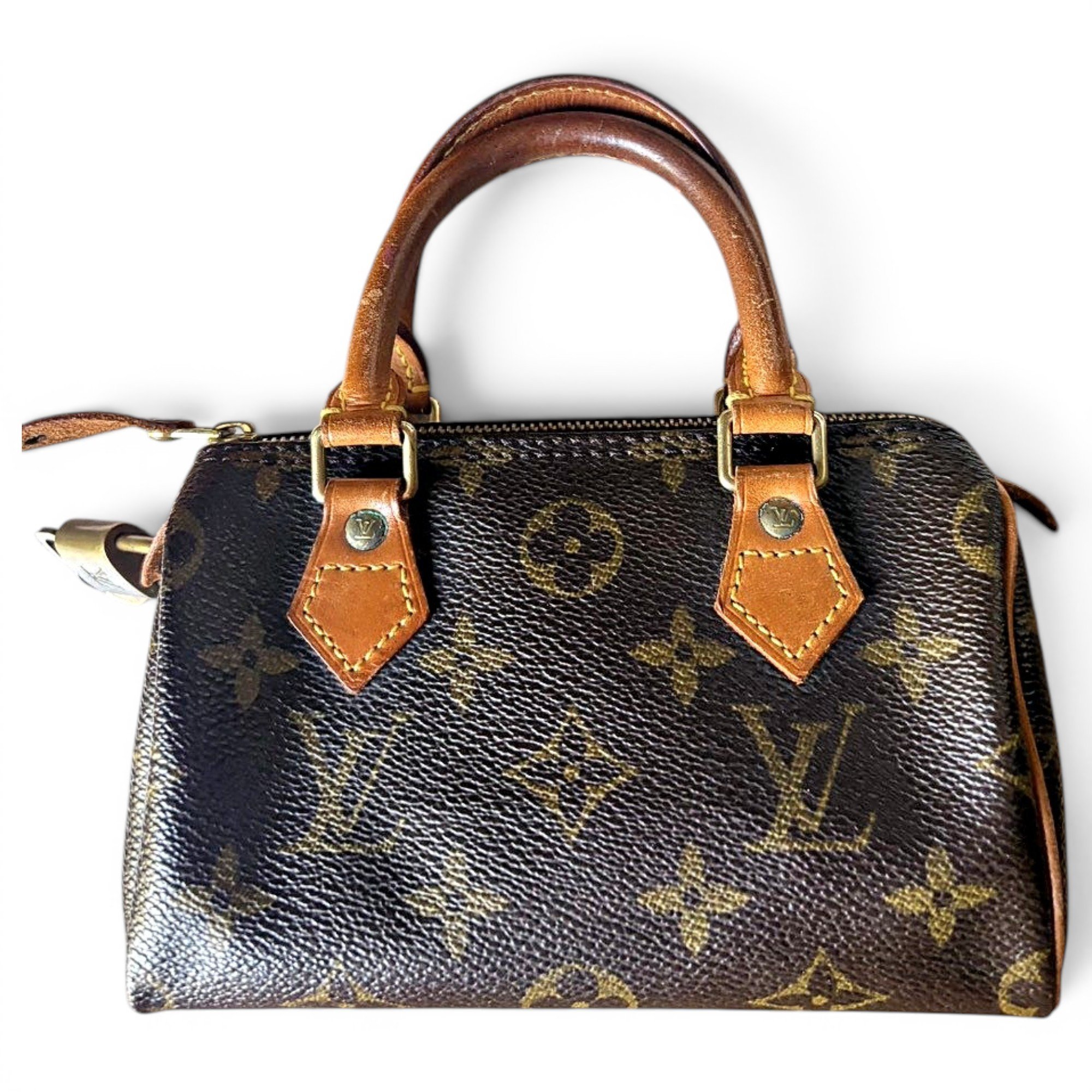 Nano Speedy / Mini HL leather handbag