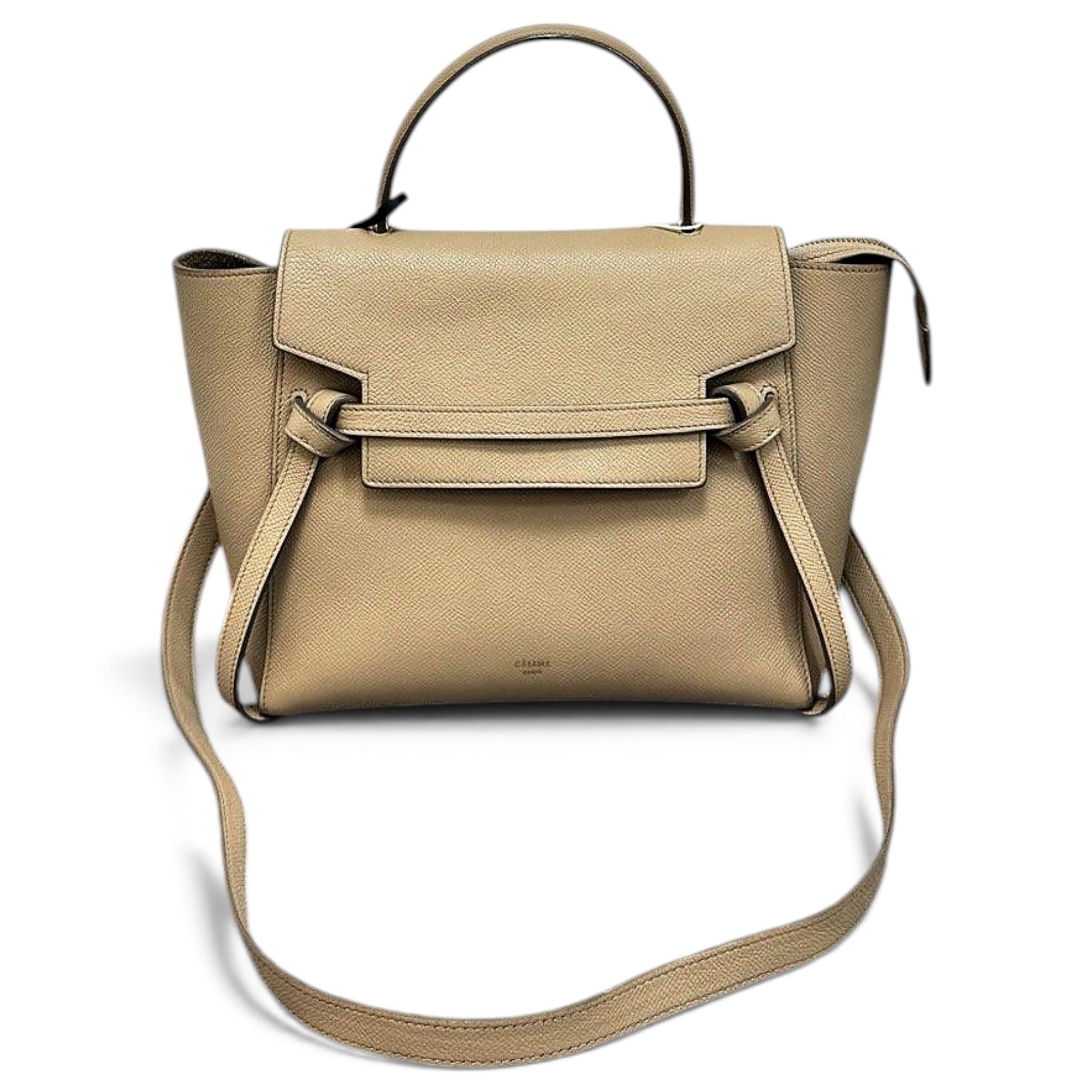Belt leather handbag