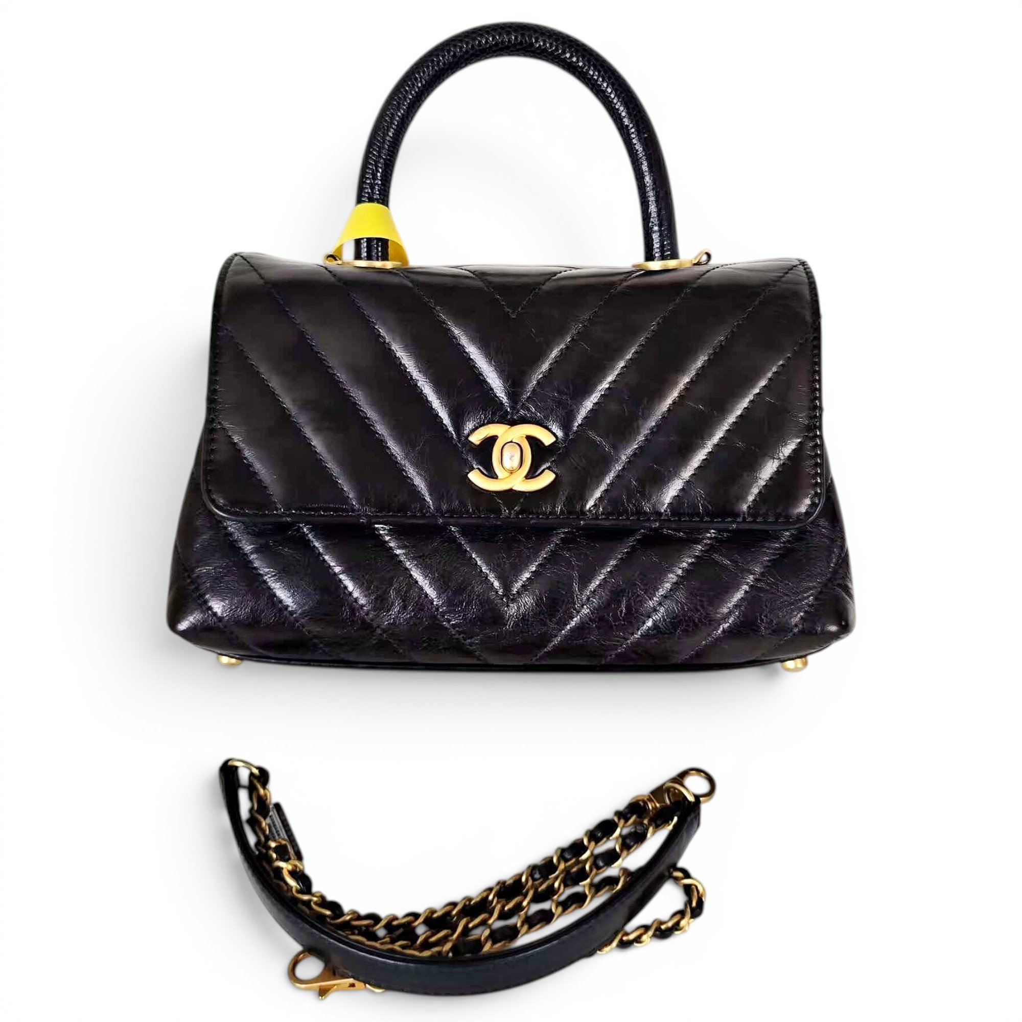 Coco Handle leather handbag
