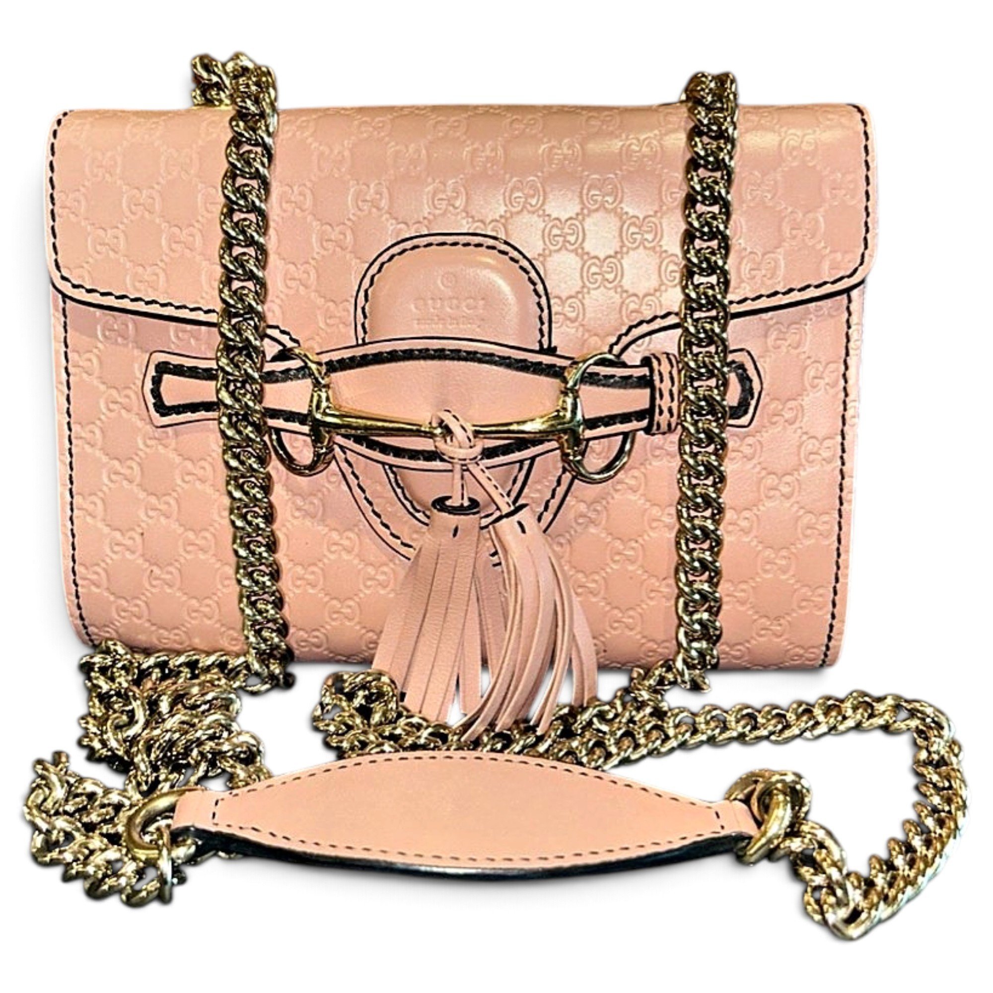 Padlock leather handbag