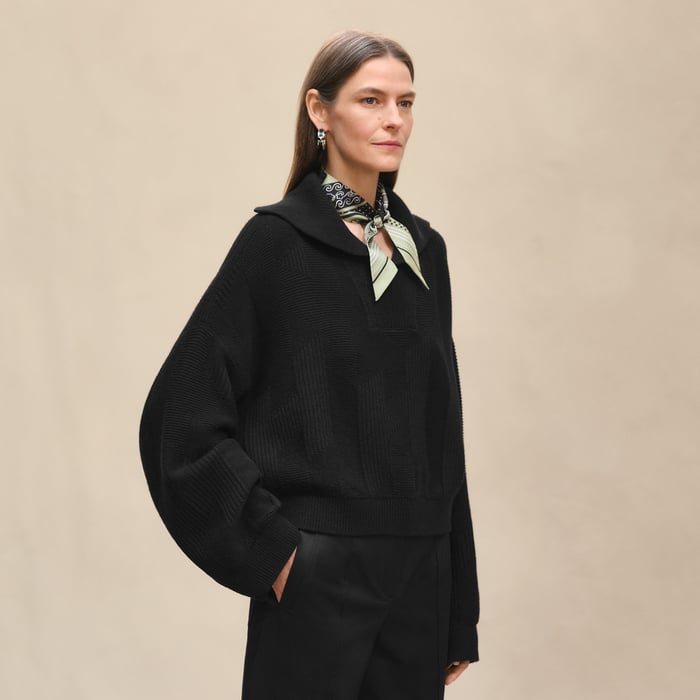 Noir "H" Long-sleeve Sweater