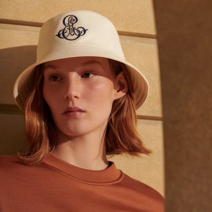 Blanc Naturel Harper Emile Hermès Bucket Hat