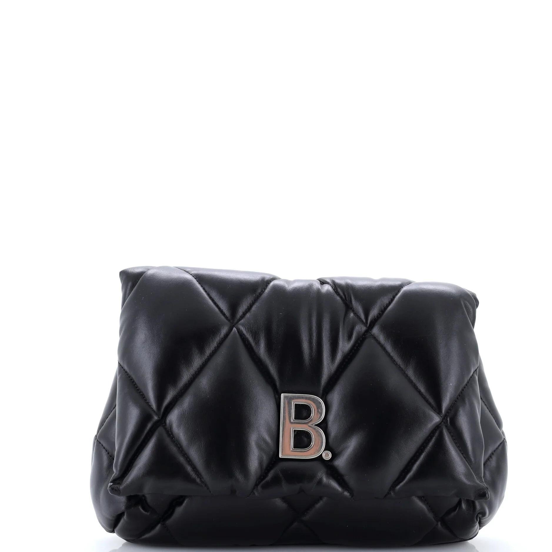 Leather clutch bag