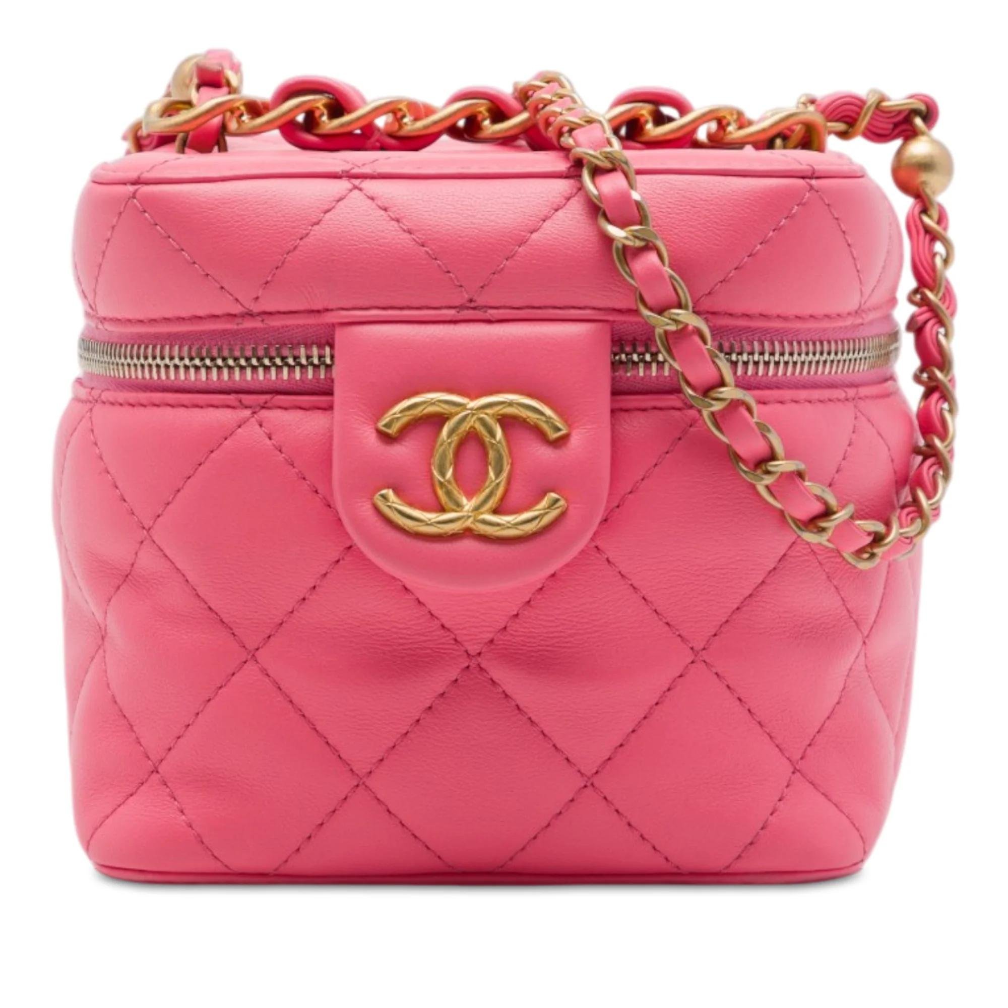 Vanity pony-style calfskin handbag