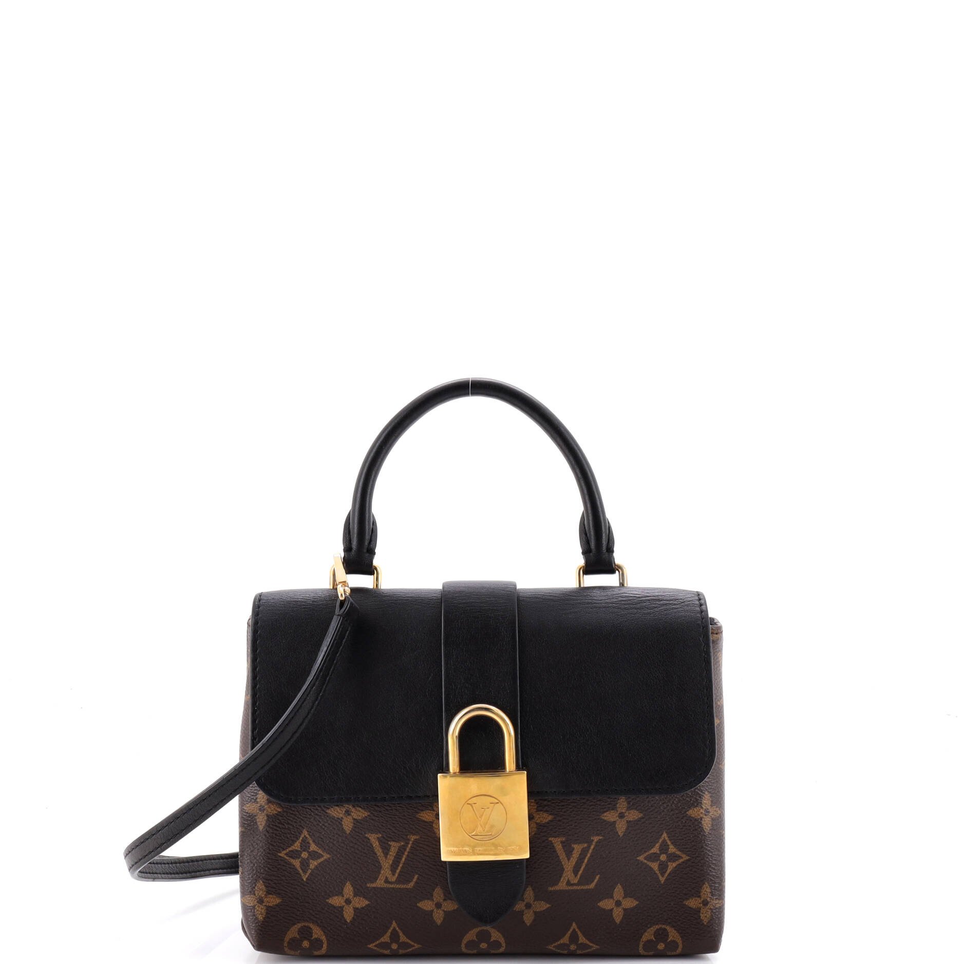 Louis Vuitton Locky Handbag Monogram Canvas with Leather BB